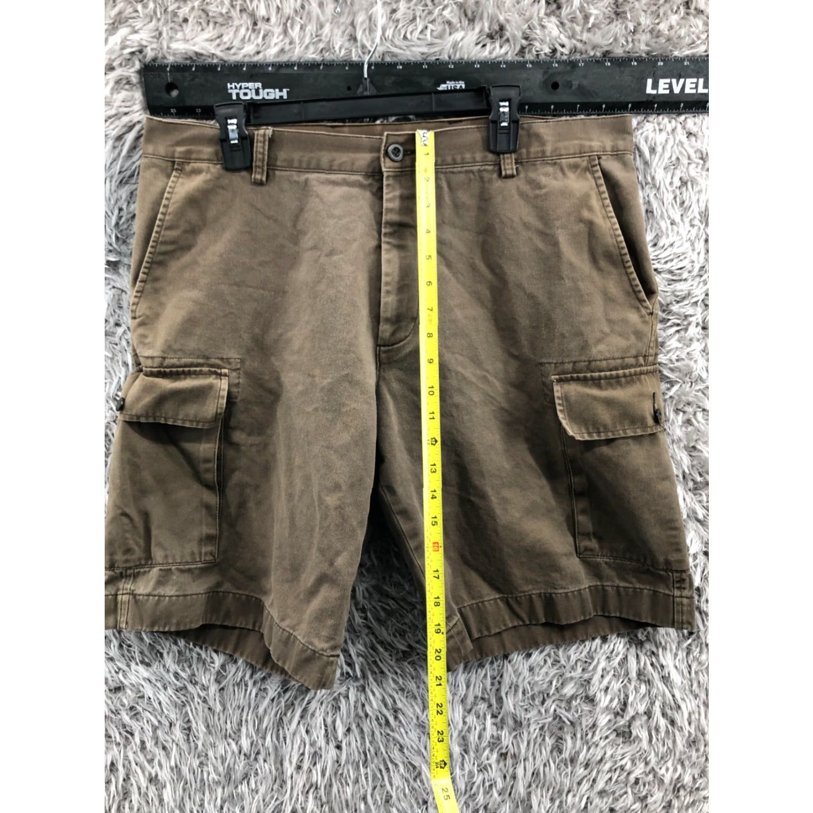 Nautica Nautica Cargo Shorts Mens Size 36W Mid Rise Brown Medium Wash 5-Pocket Regular Fit USA Vintage? No Size US 36 / EU 52 - 3 Thumbnail