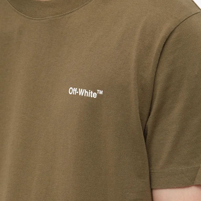 Off-White o1w1db10824 Bricks Slim S/S Tee in Army Green Size US S / EU 44-46 / 1 - 6 Thumbnail