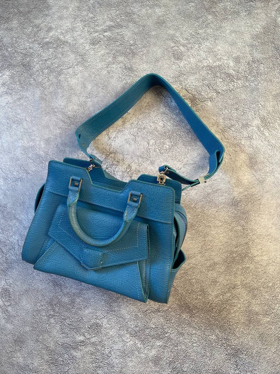 Proenza Schouler PROENZA SCHOULER BLUE LEATHER Y2k SATCHEL SMALL BAG Size ONE SIZE - 2 Thumbnail