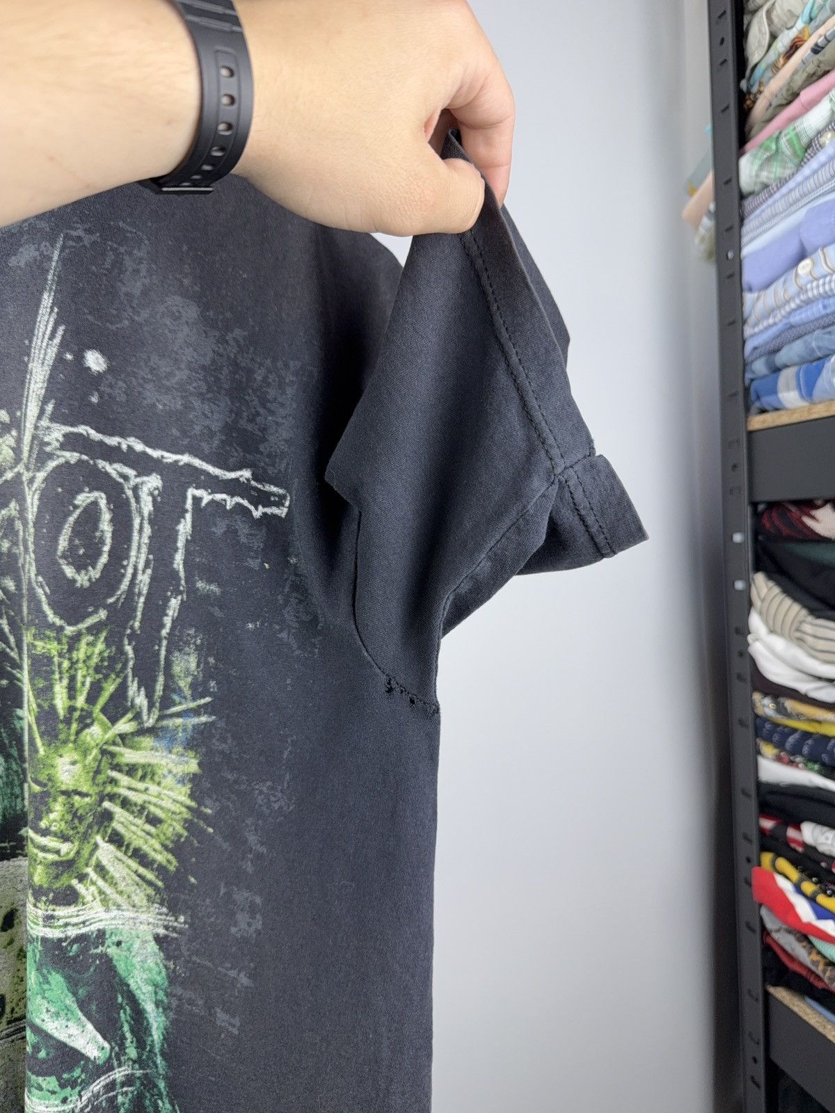 Slipknot × Vintage Vintage 2008 Slipknot Allover print Rock Distressed t-shirt Size US L / EU 52-54 / 3 - 8 Thumbnail