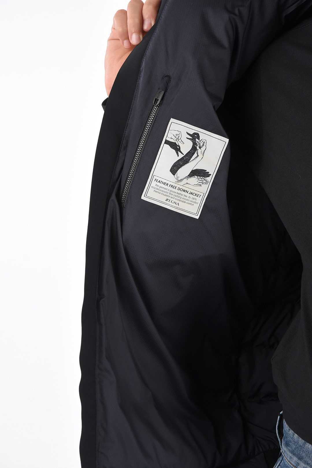 Ermenegildo Zegna Ermenegildo Zegna Techmerino Hooded Puffer Jacket 3XL Navy Size US XXL / EU 58 / 5 - 2 Thumbnail