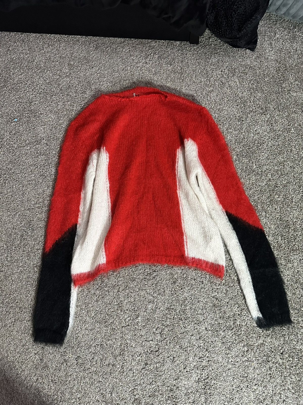 424 Red Mohair Sweater