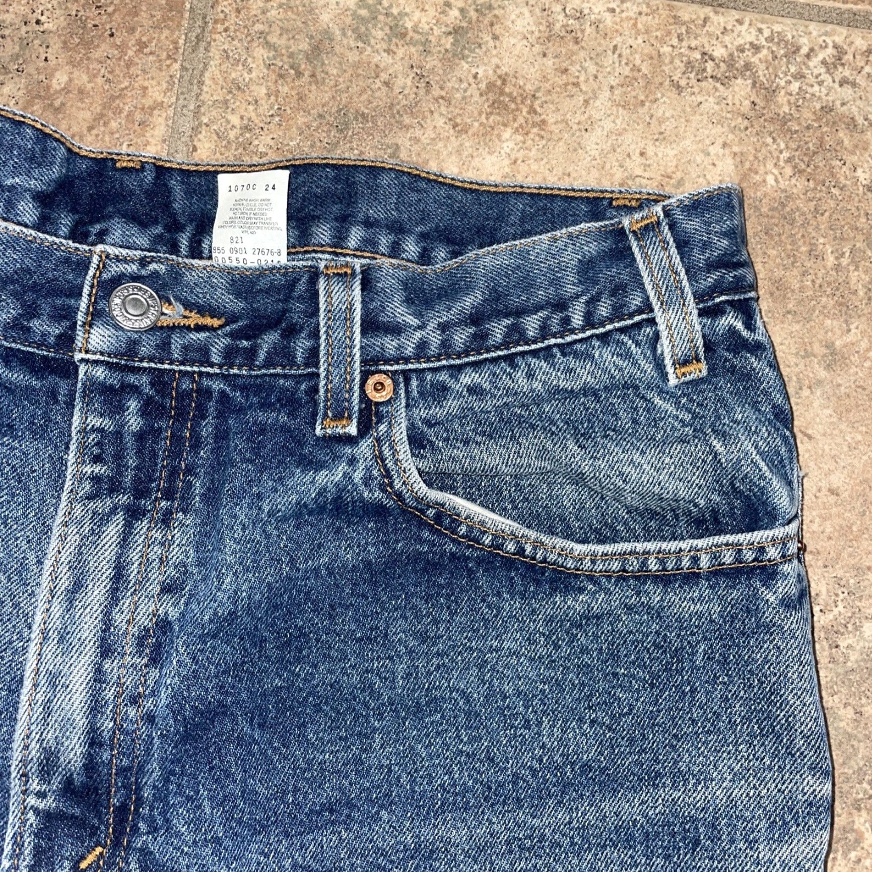 Levi's Levi's 550 Relaxed Fit Jeans Men 36x30 Blue Straight Regular Mens Size US 36 / EU 52 - 2 Thumbnail