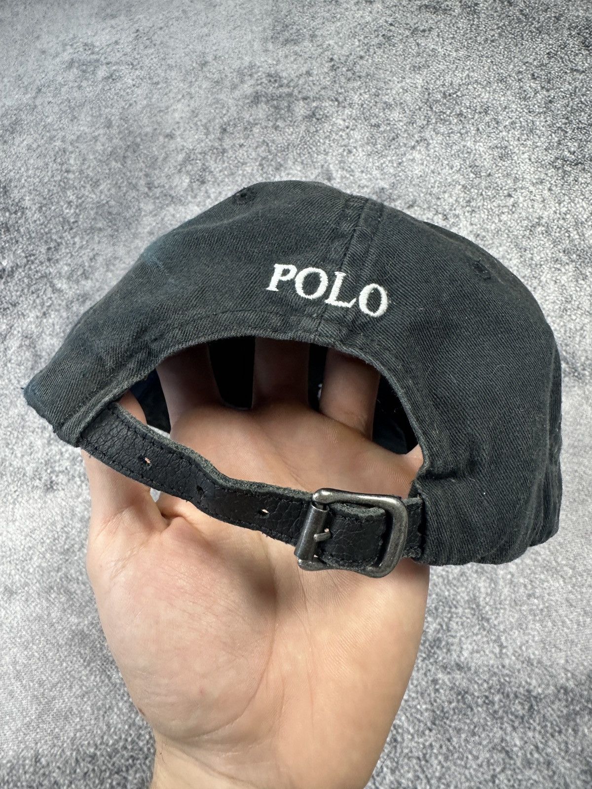 Polo Ralph Lauren Vintage Polo Ralph Lauren Black Cap Avant Garde USA 90s logo Size ONE SIZE - 5 Thumbnail