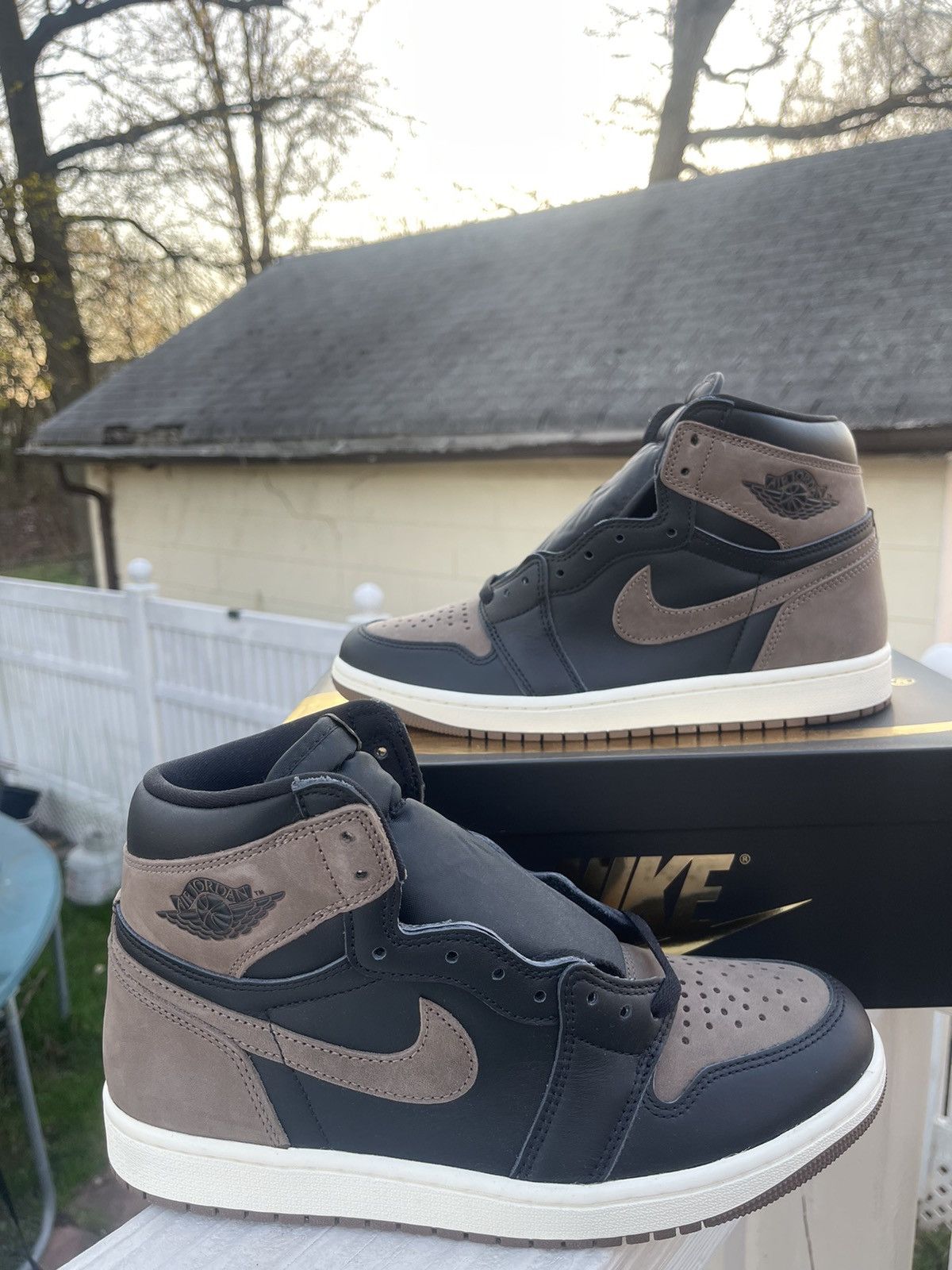 image of Jordan Nike Air Jordan 1 Retro High OG ‘Palomino’ Shoes in Brown, Men's (Size 9)
