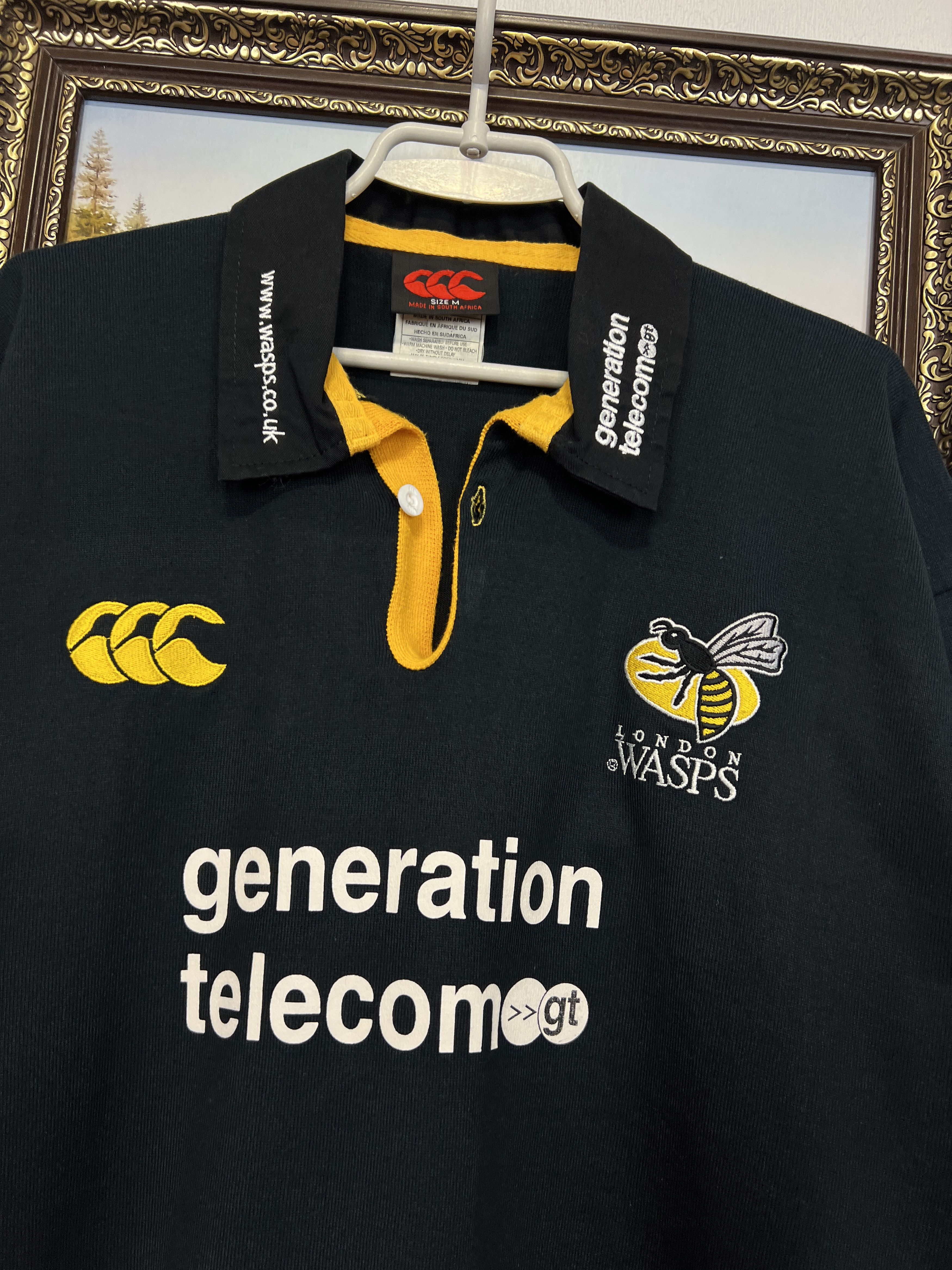 Vintage Vintage Canterbury London Wasps Rugby Union Jersey Trikot Size US M / EU 48-50 / 2 - 3 Thumbnail