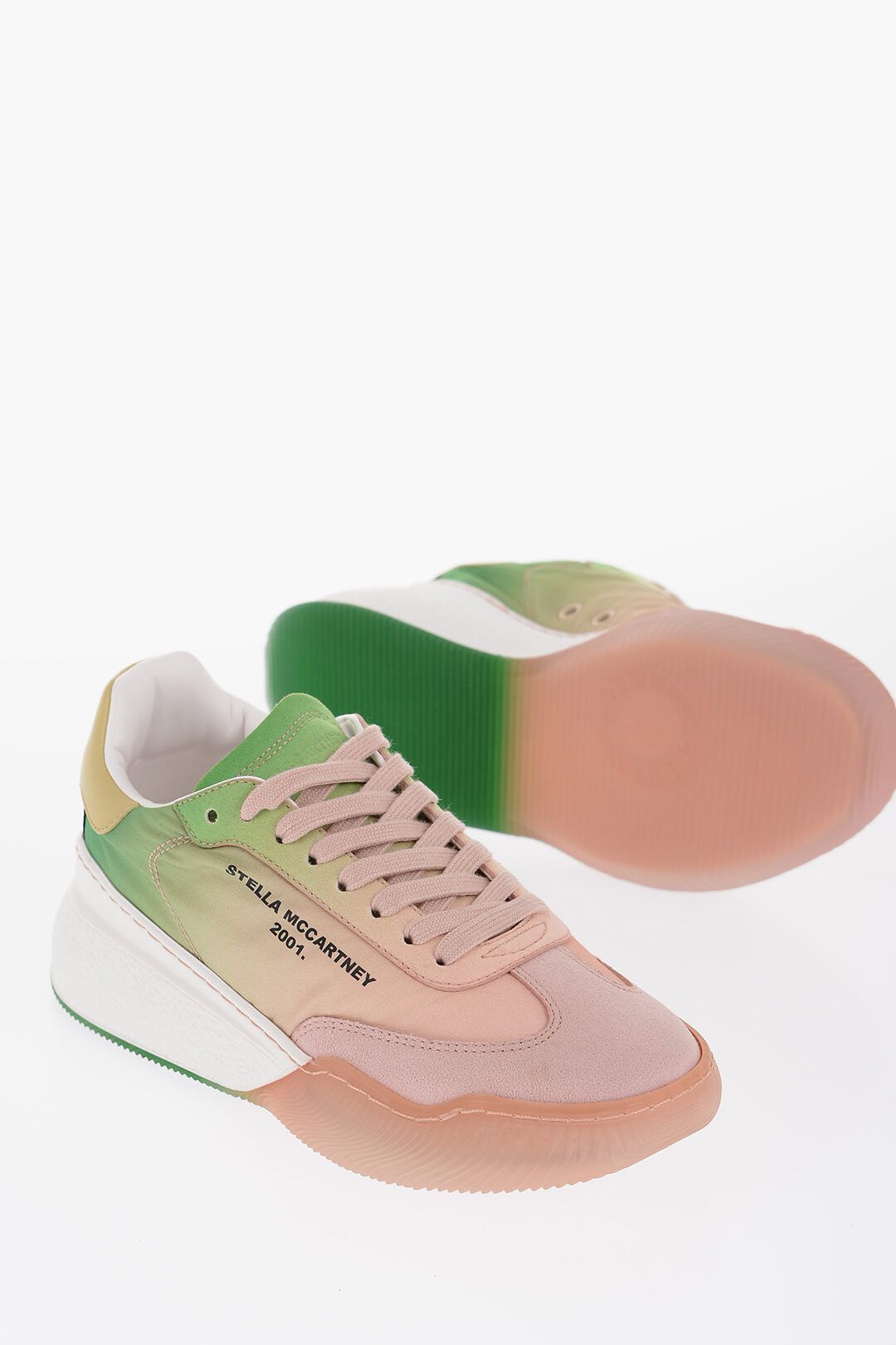 Stella McCartney og1mm0824 Gradient Effect Low-Top Sneakers in Multicolor Size US 5 / IT 35 - 2 Thumbnail