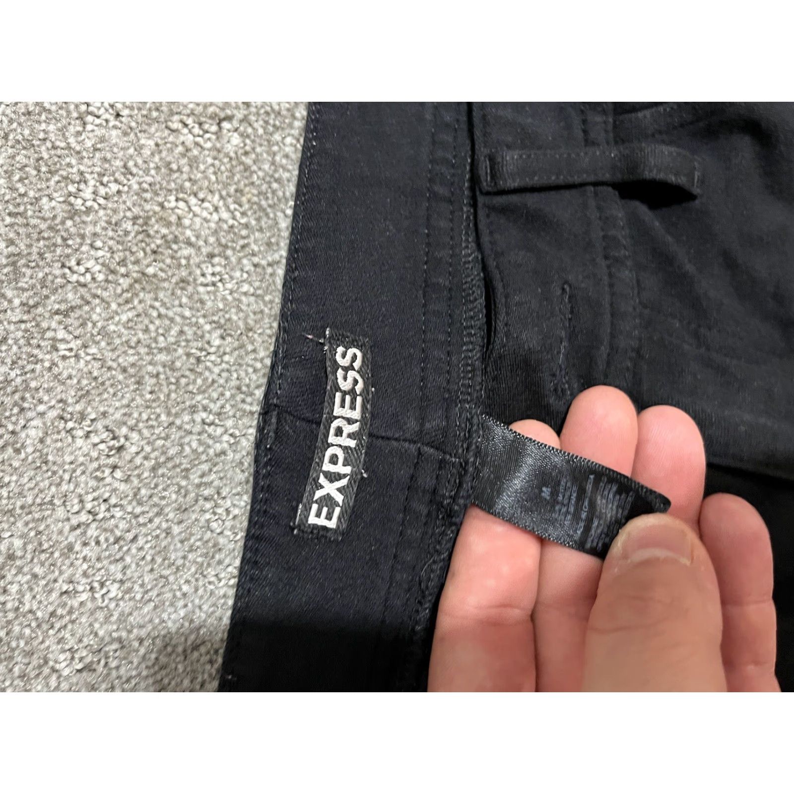 Express EXPRESS Black Knit Skinny Jeans Women Medium Regular Size 32" / US 10 / IT 46 - 5 Thumbnail