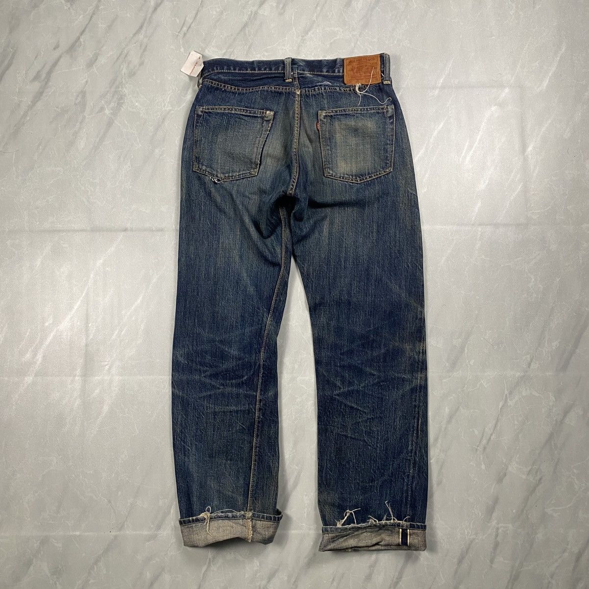 The Real McCoy's Rare Vintage Joe Mccoy Washed Selvedge Denim Size US 30 / EU 46 - 11 Thumbnail