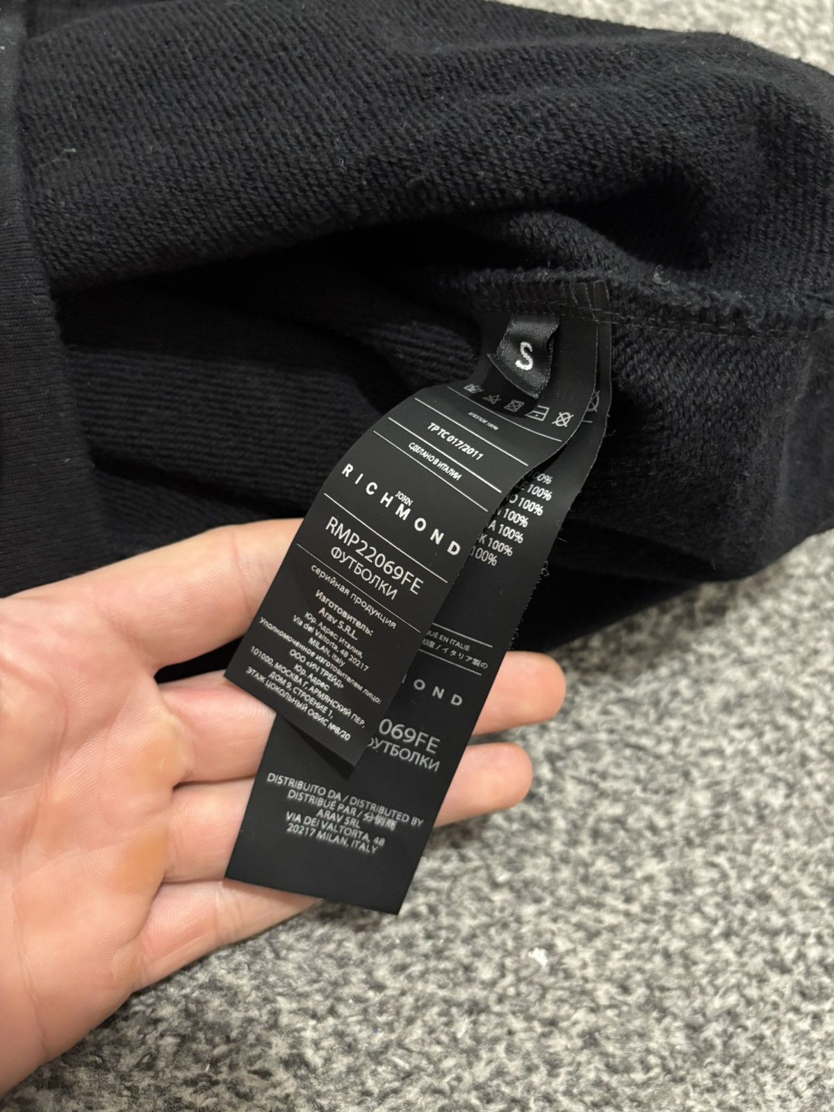 John Richmond Richmond Crystal Logo VVS Crewneck Size US S / EU 44-46 / 1 - 7 Thumbnail