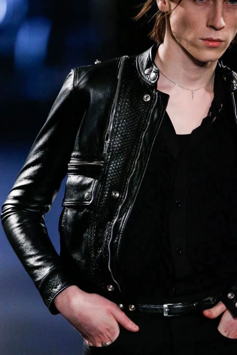 Saint Laurent Paris Saint Laurent Paris Snake skin alien jacket-2506 Size US S / EU 44-46 / 1 - 7 Thumbnail