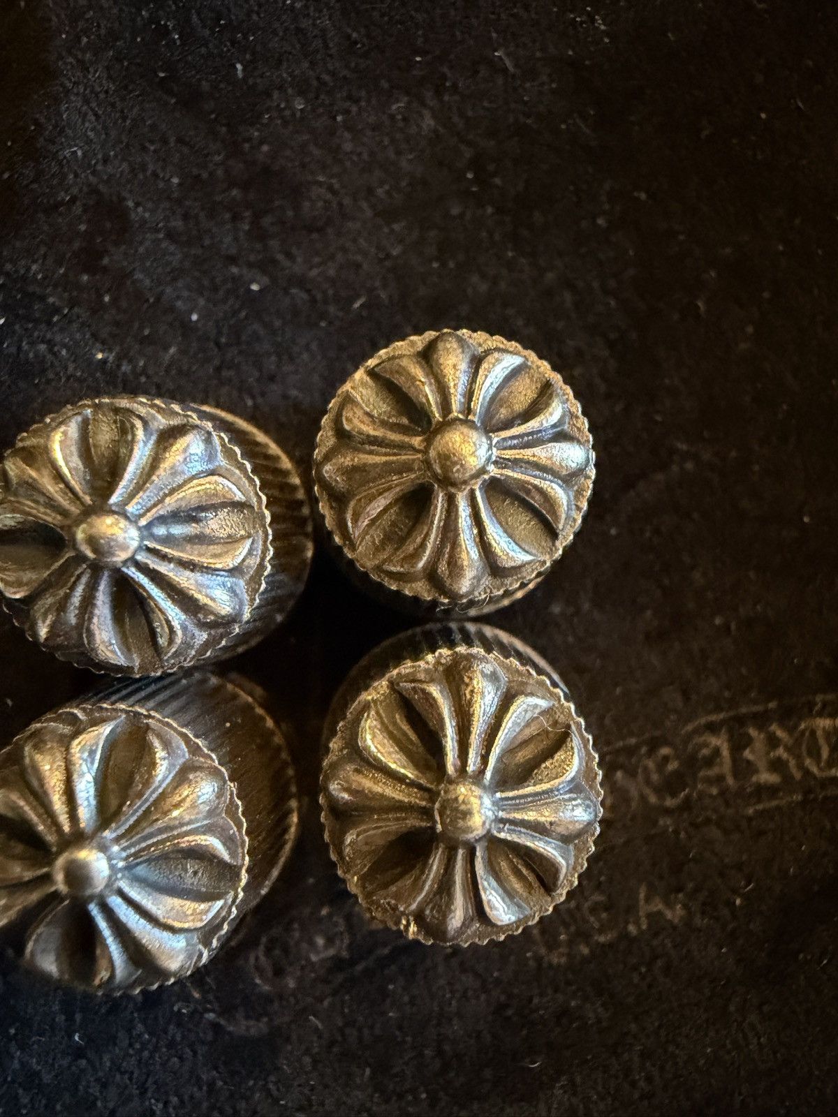 Chrome Hearts Chrome Hearts Sterling Silver Valve Cap Set Size ONE SIZE - 2 Thumbnail