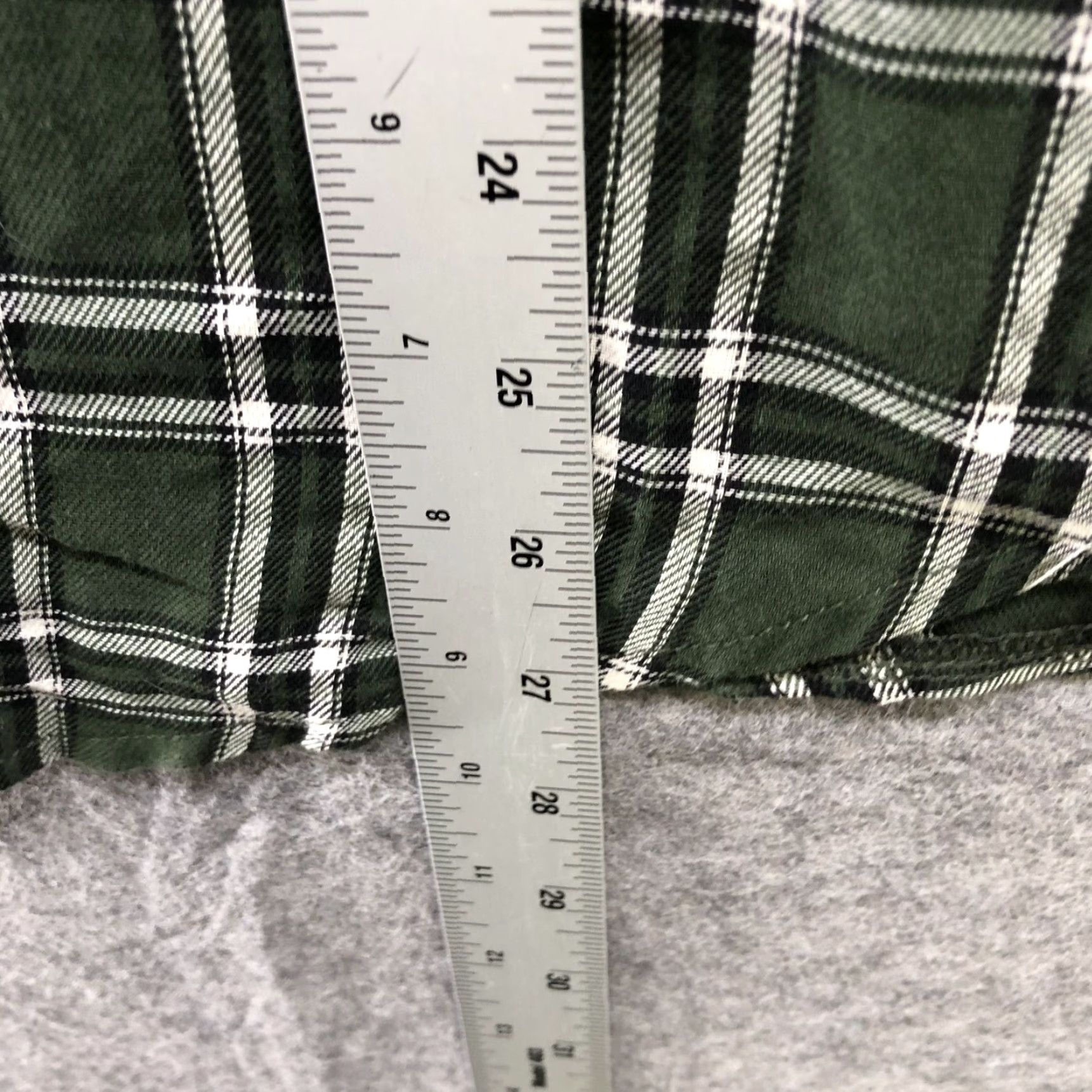 PRINCESS POLLY Princess Polly Button Down Shirt Womens Size 8 Relaxed Green Plaid Boyfriend Size XL / US 12-14 / IT 48-50 - 8 Thumbnail
