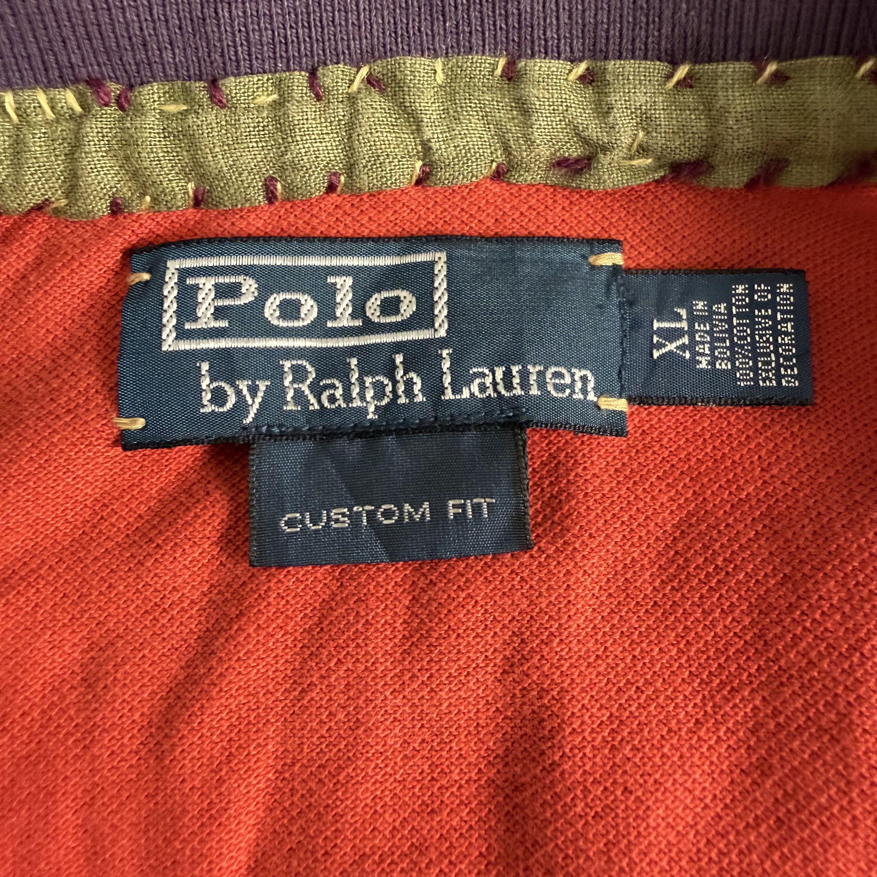 Polo Ralph Lauren 🔥RARE🔥Vtg Polo Ralph Lauren Custom Fit Edition Polo Shirt Size US XL / EU 56 / 4 - 9 Thumbnail