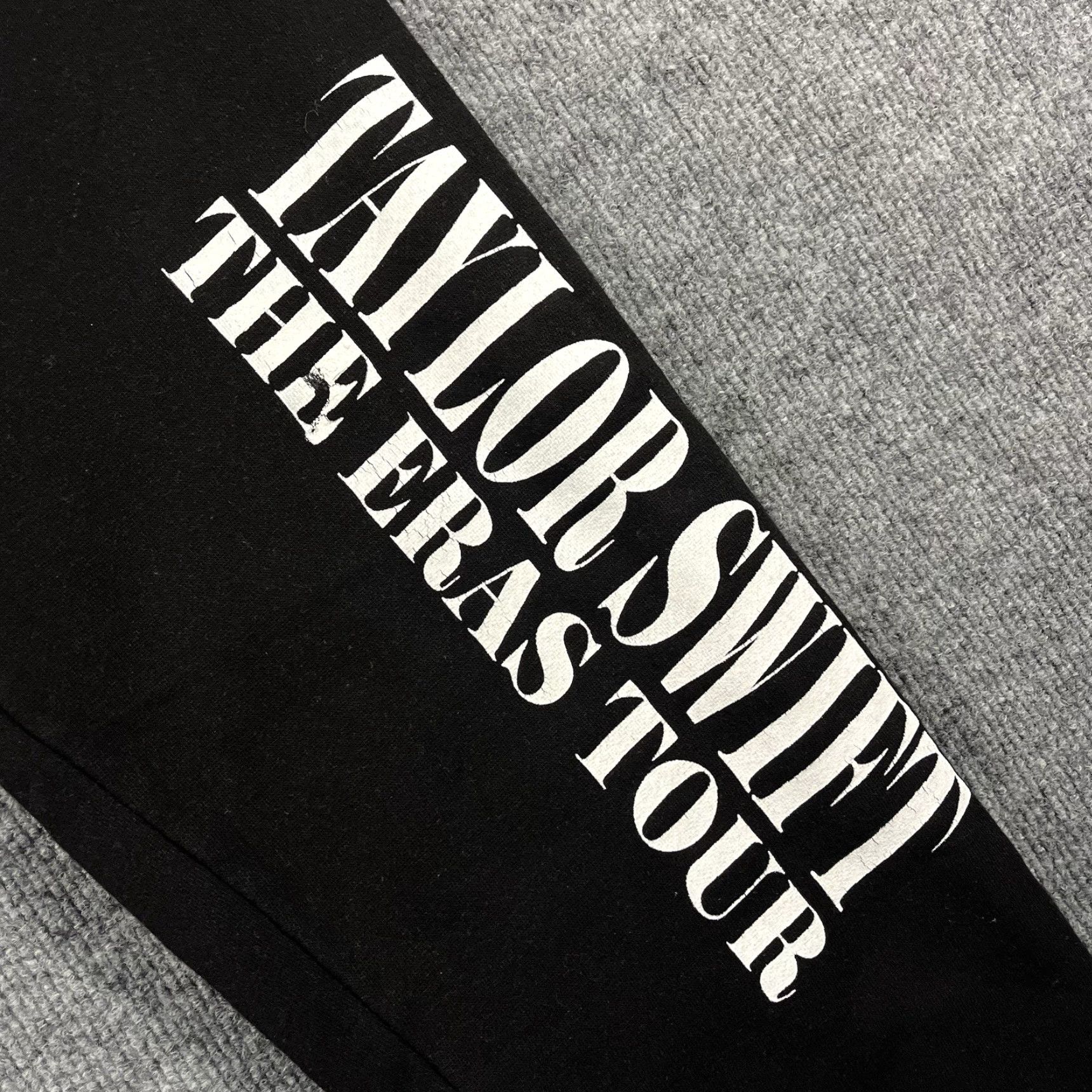 Vintage Taylor Swift The Eras Tour Black Jogger Sweatpants Official Tour Merch Small Women Pants S Black Jogger Activewear Womens Size 28" / US 6 / IT 42 - 2 Thumbnail