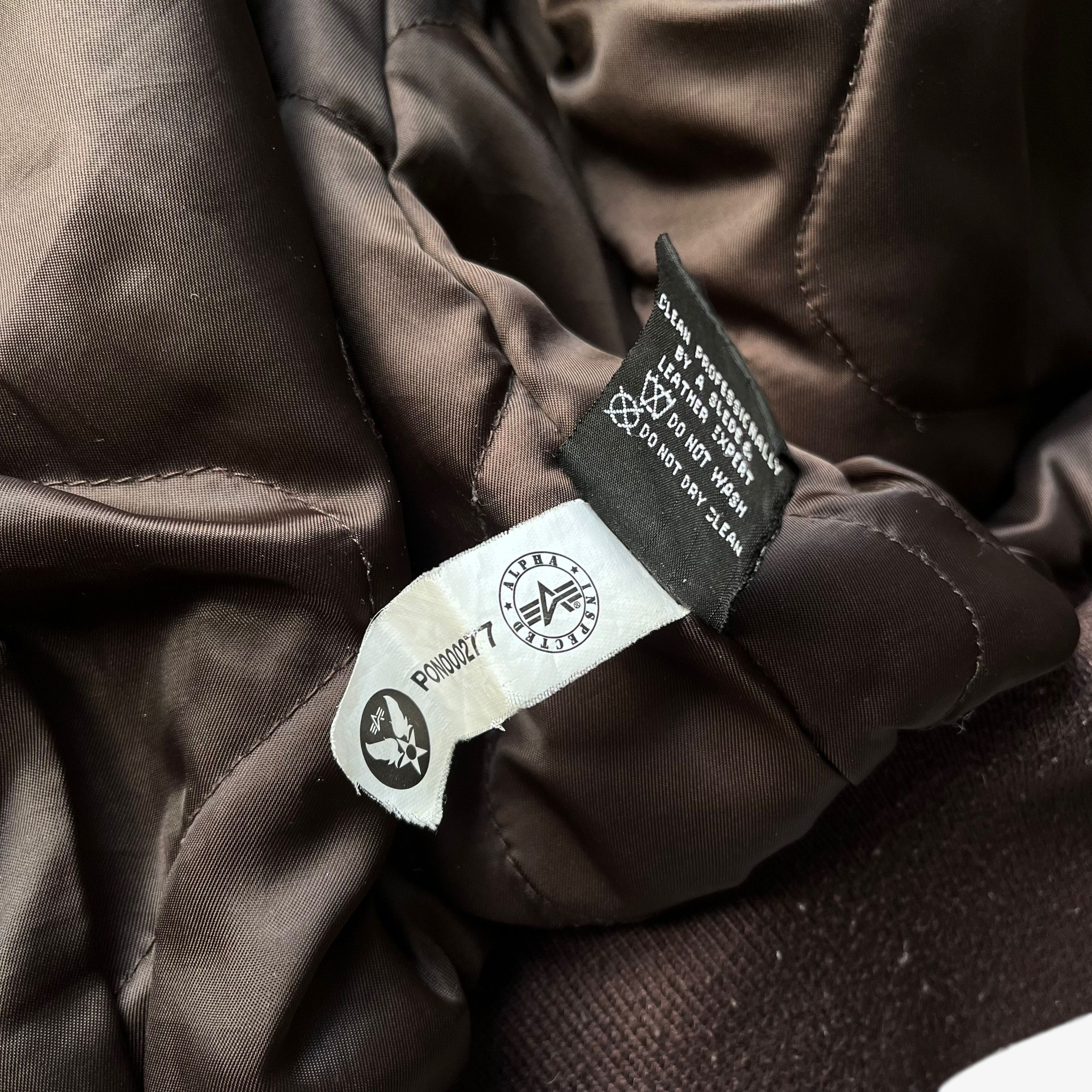 Alpha Industries Vintage Alpha Industries Breitling Leather Bomber Jacket Size US M / EU 48-50 / 2 - 6 Thumbnail