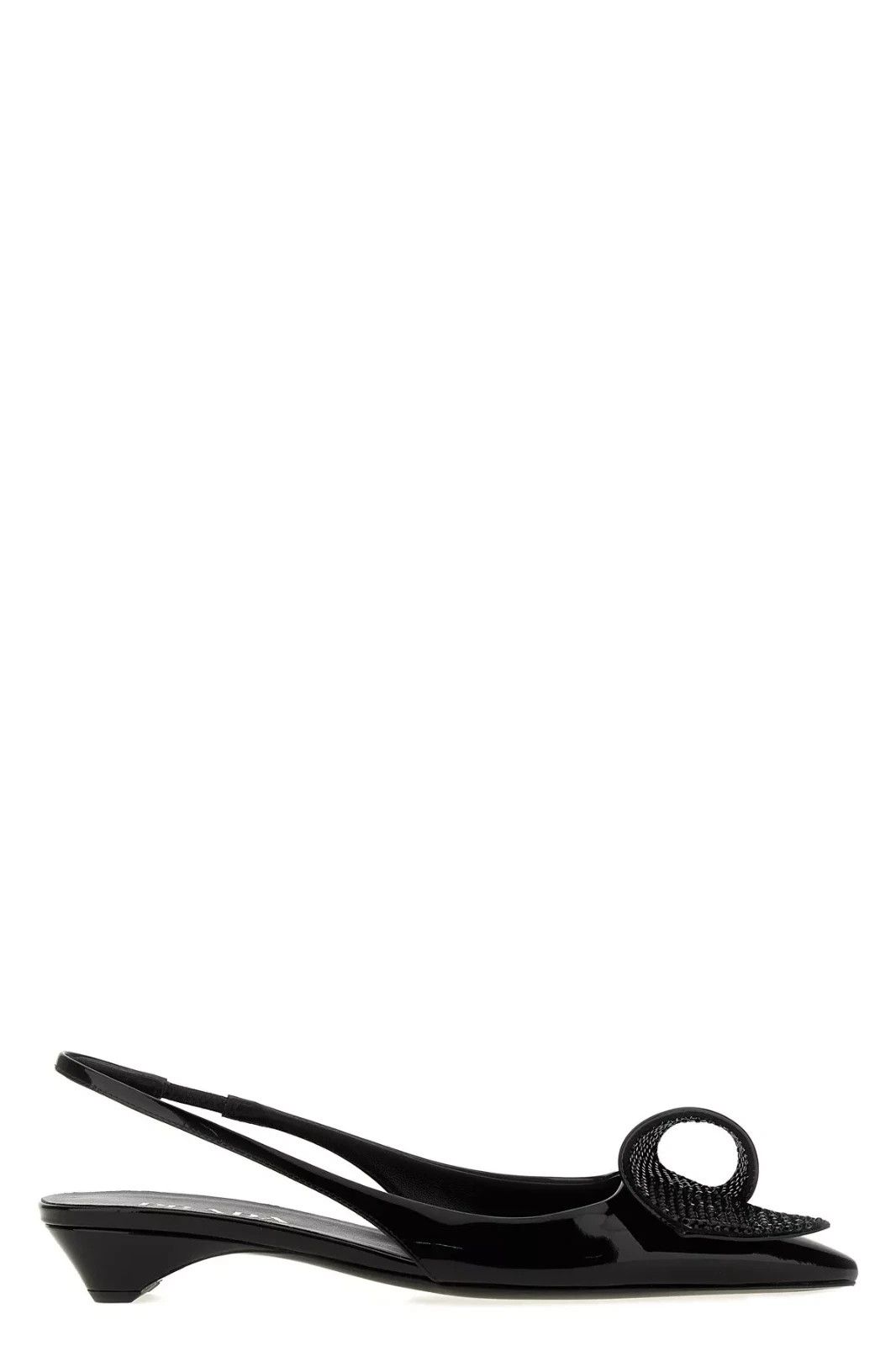 PRADA Torchon Black Slingback New And Authentic