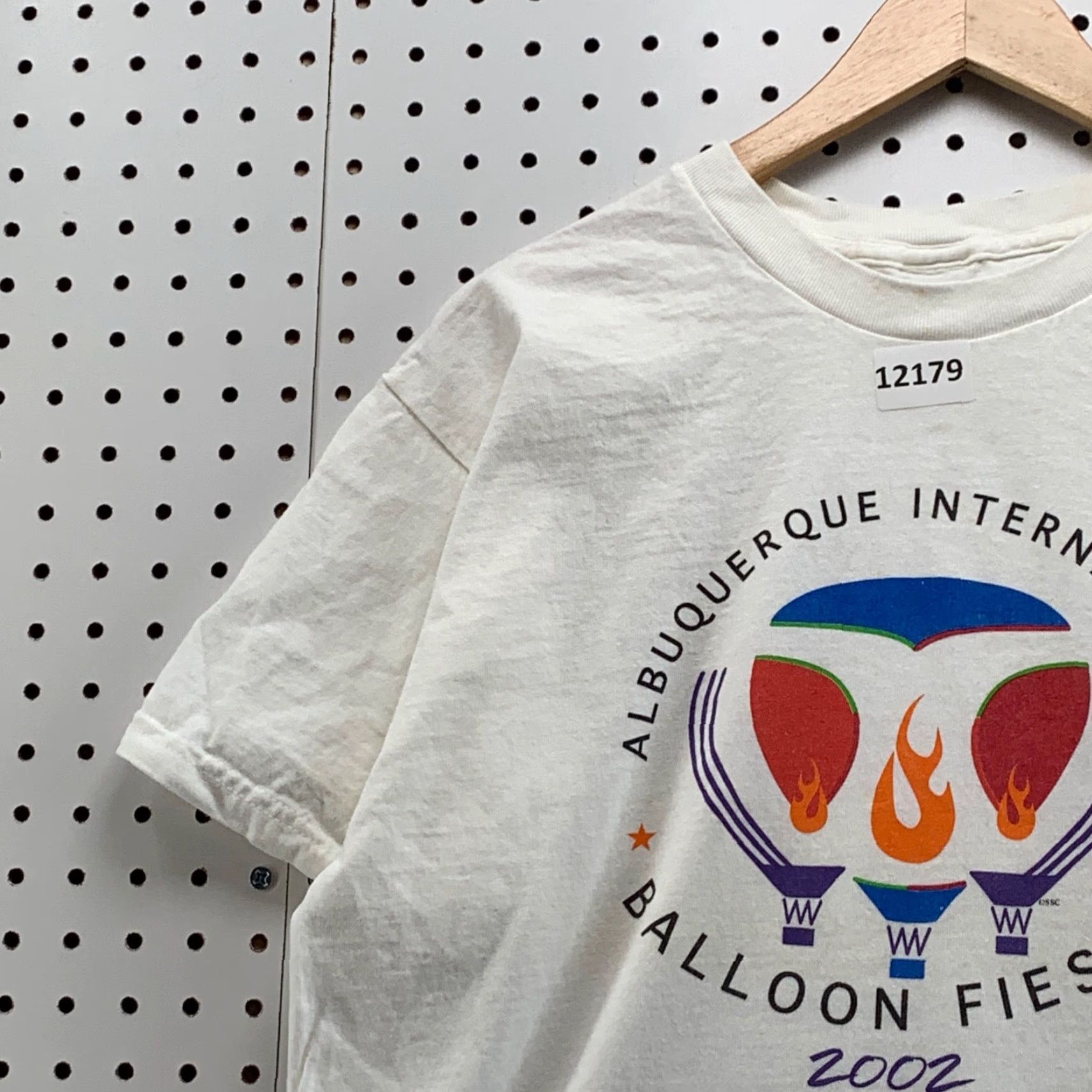 Vintage Vintage Albuquerque Balloon Fiesta 2002 T-Shirt Adult Large Crew Neck Logo Graphic 90s White Size US L / EU 52-54 / 3 - 3 Thumbnail