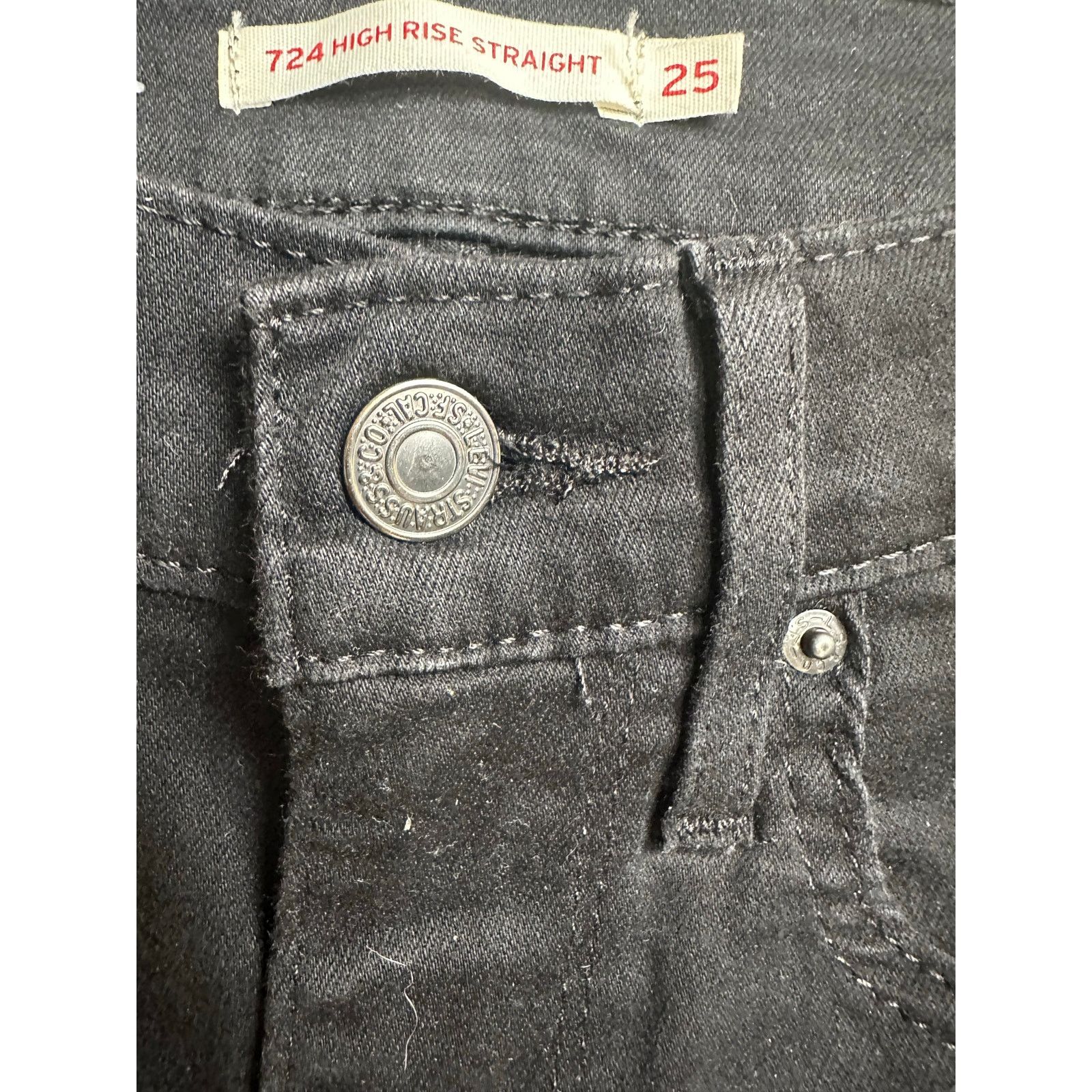 Levi's Levi’s High Raise Straight 724 - Size 25 - MINT Size 25" / US 0 / IT 36 - 4 Thumbnail