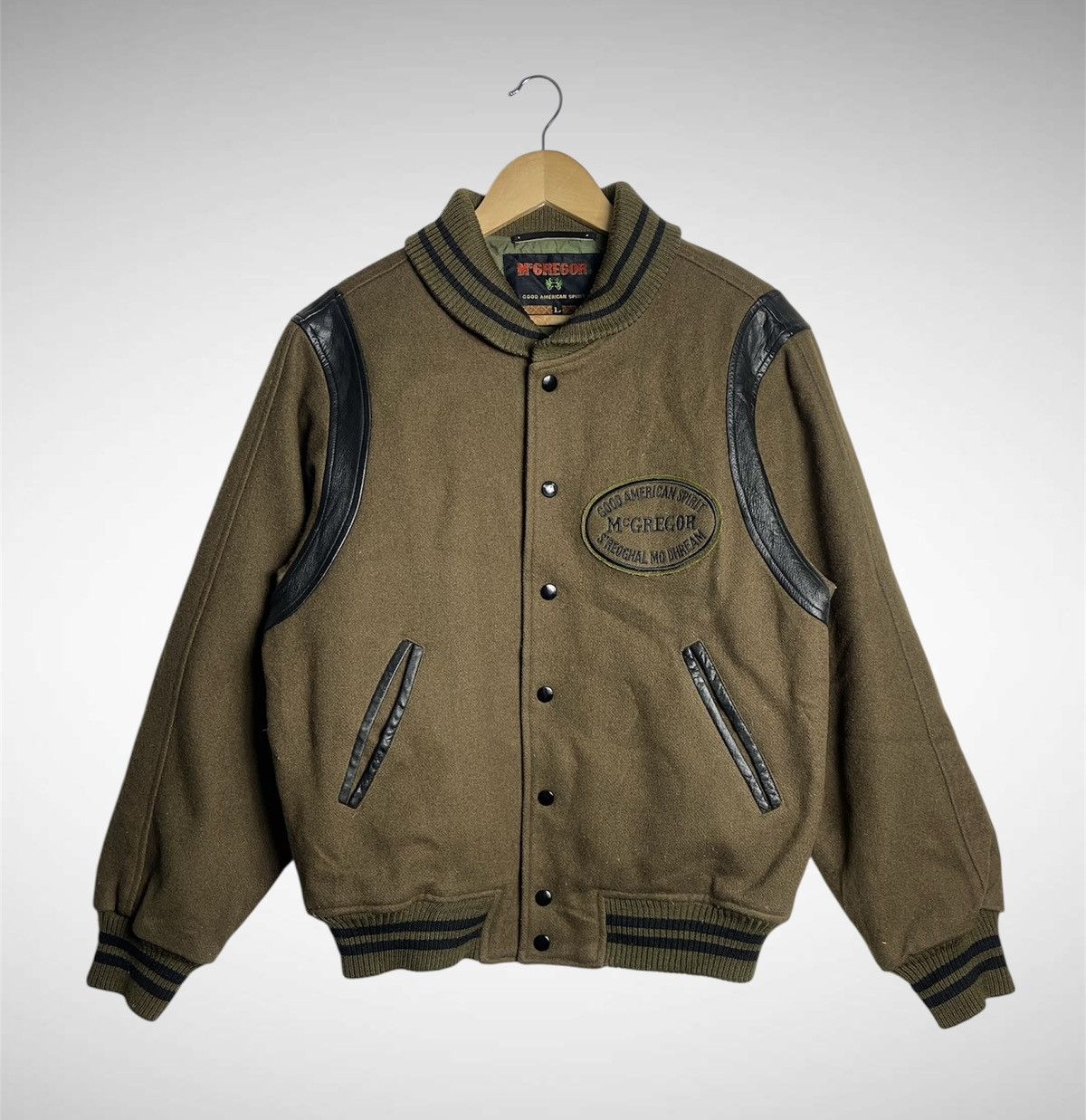 Mcgregor varsity jacket vintage - Gem 80's McGREGOR WOOL BOMBER A2