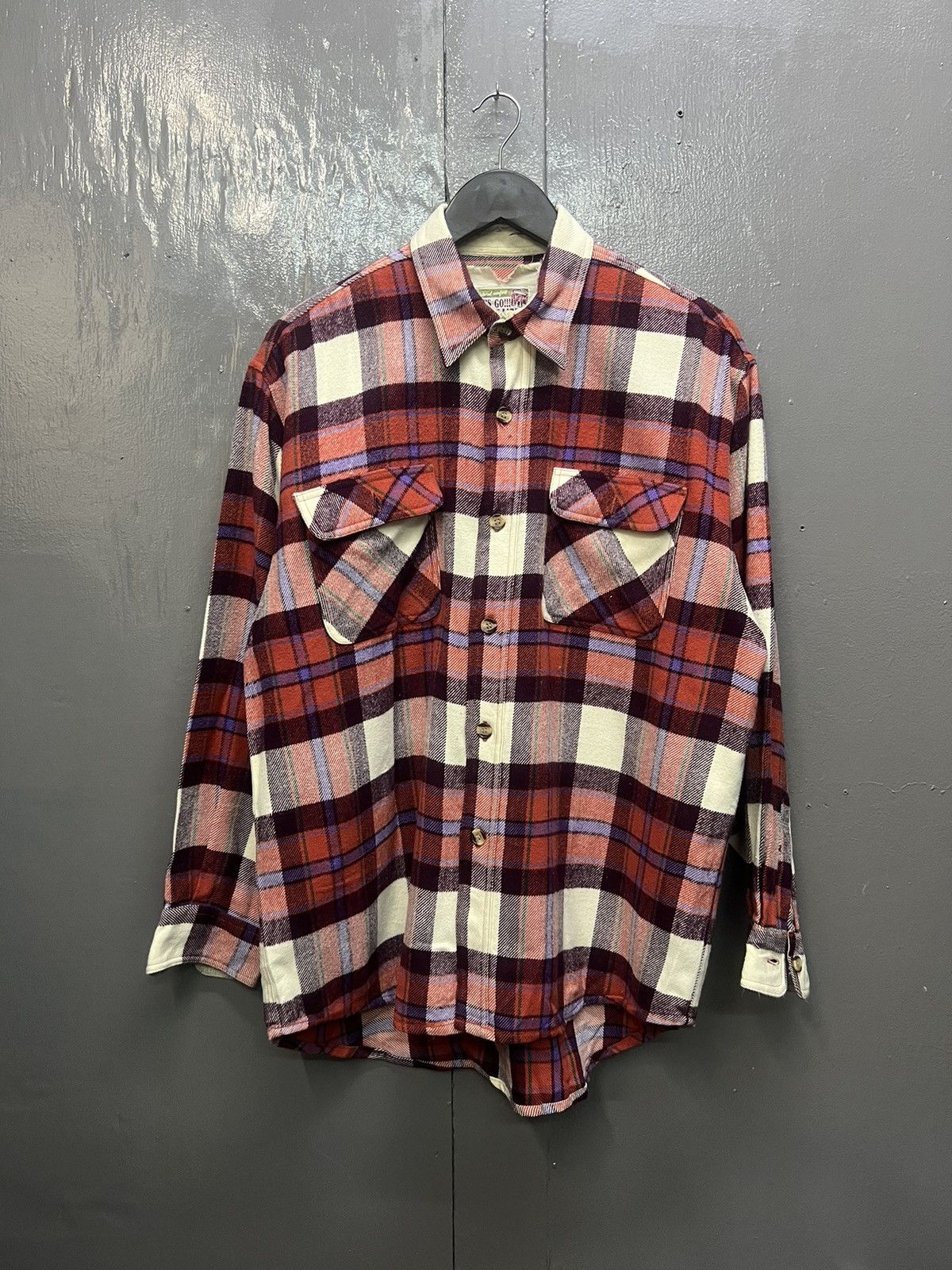 Vintage Vintage Bright Light Flannel Shirt Size US L / EU 52-54 / 3 - 1 Thumbnail