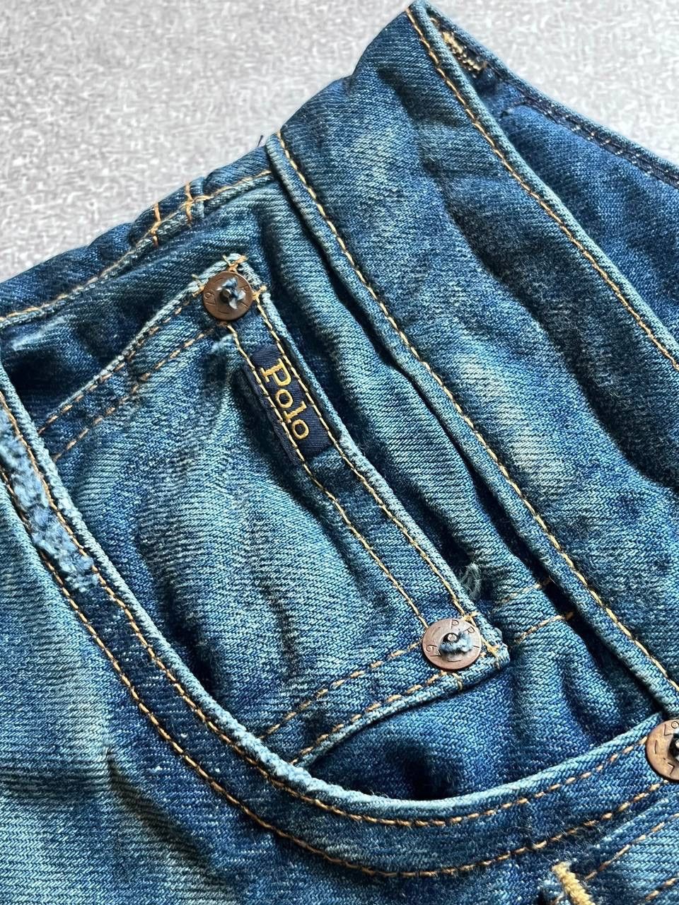 Polo Ralph Lauren Vintage Polo Ralph Lauren Baggy Patchwork Denim Jeans 32 Size US 32 / EU 48 - 9 Thumbnail