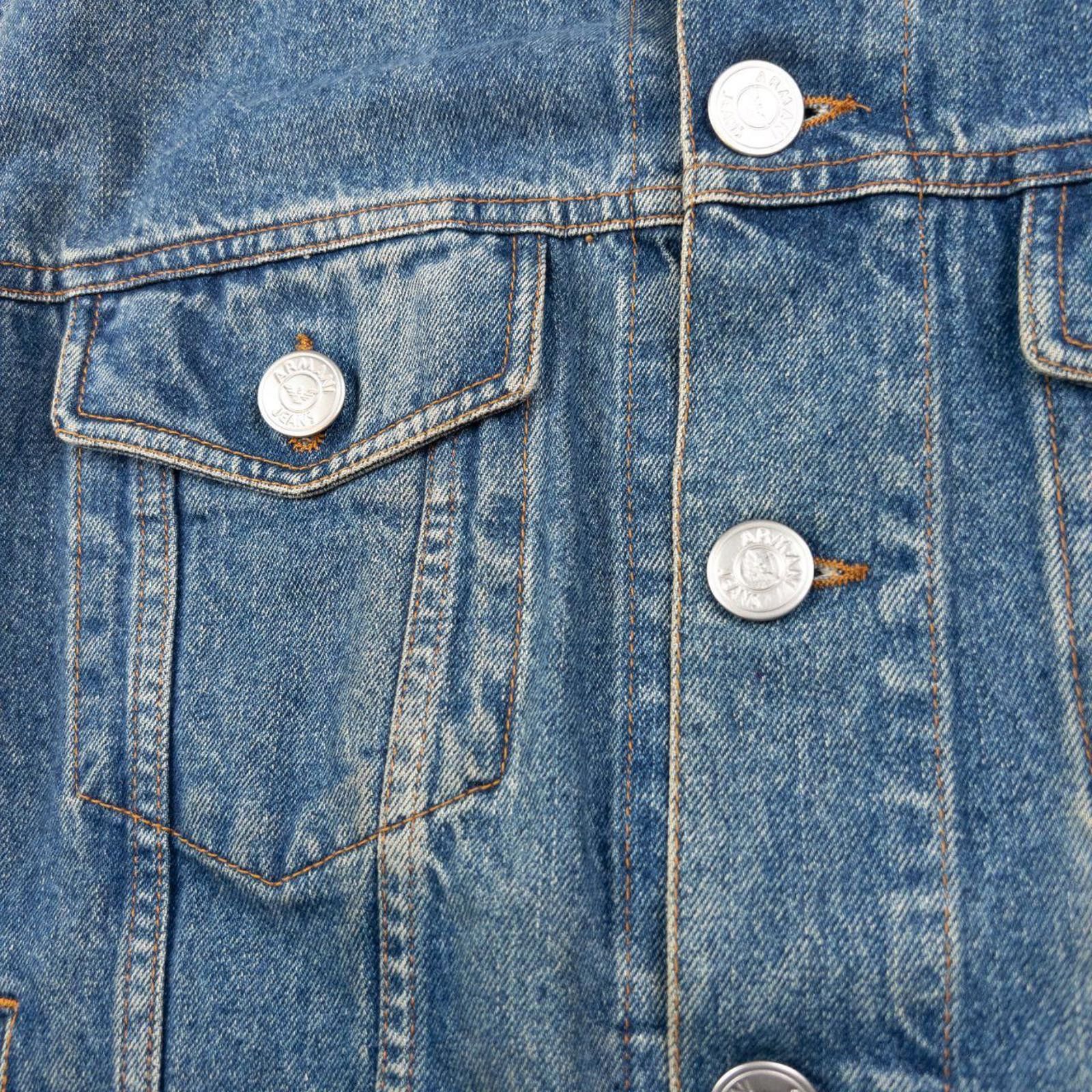 Armani Vintage Armani Jeans Button Up Denim Jacket Size Size US S / EU 44-46 / 1 - 7 Thumbnail