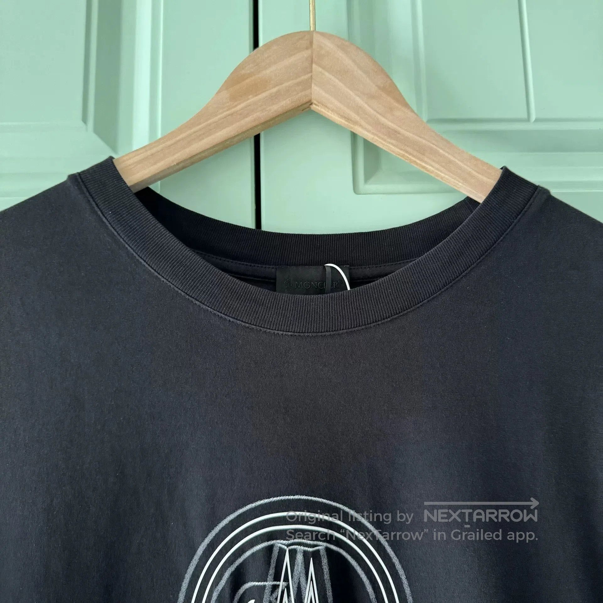 Moncler Moncler Black Short-Sleeve T-Shirt L. Size US L / EU 52-54 / 3 - 7 Thumbnail