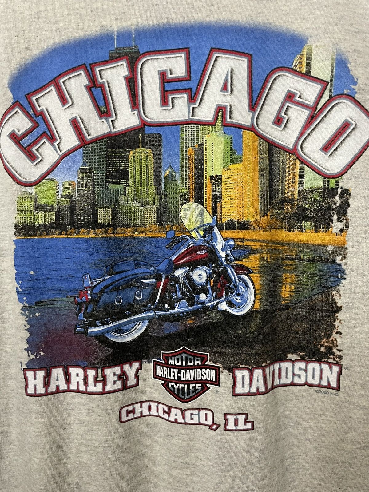 Harley Davidson × Vintage Vintage 2000 Harley Davidson Shirt Chicago Illinois Large Size US L / EU 52-54 / 3 - 1 Thumbnail
