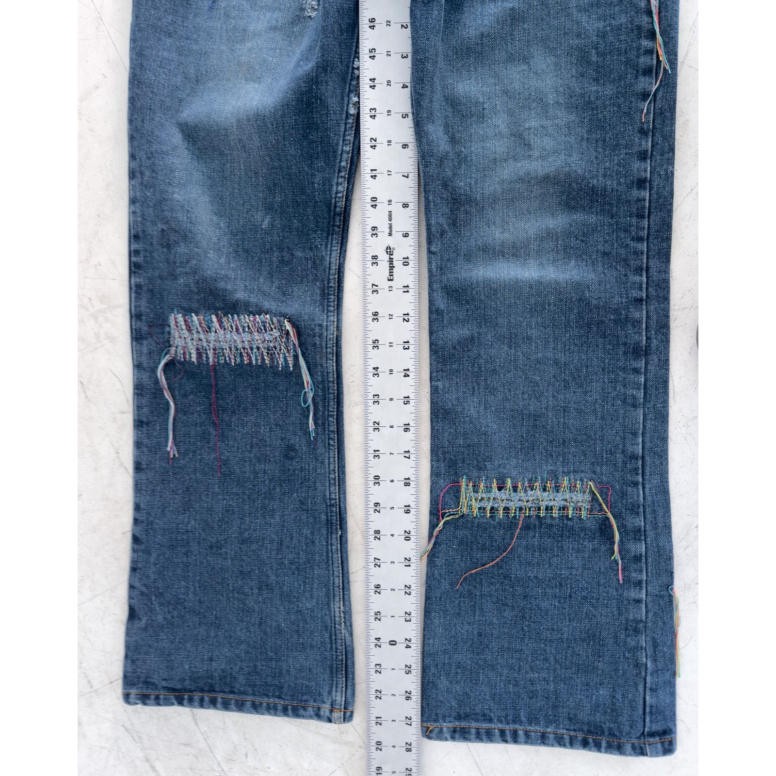 Beams Plus × Le Grande Bleu (L.G.B.) L.G.B. x Beams Rainbow Repair Denim Size US 30 / EU 46 - 11 Thumbnail