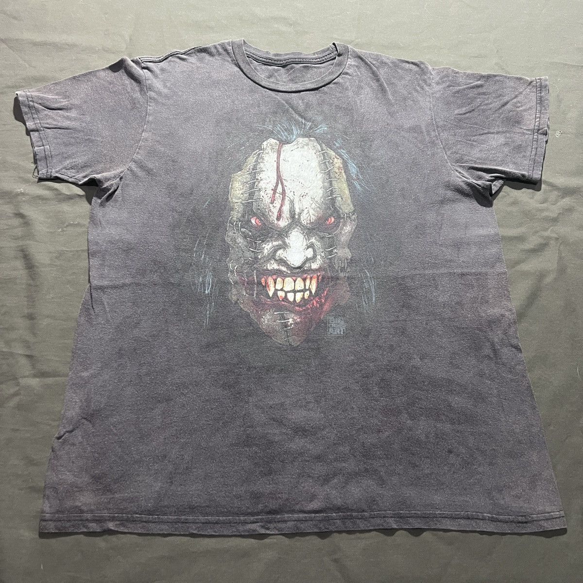 Expert Horror Big Chris Art Cult of Fools Killer Clown Tee Faded Thrashed Size US M / EU 48-50 / 2 - 1 Thumbnail