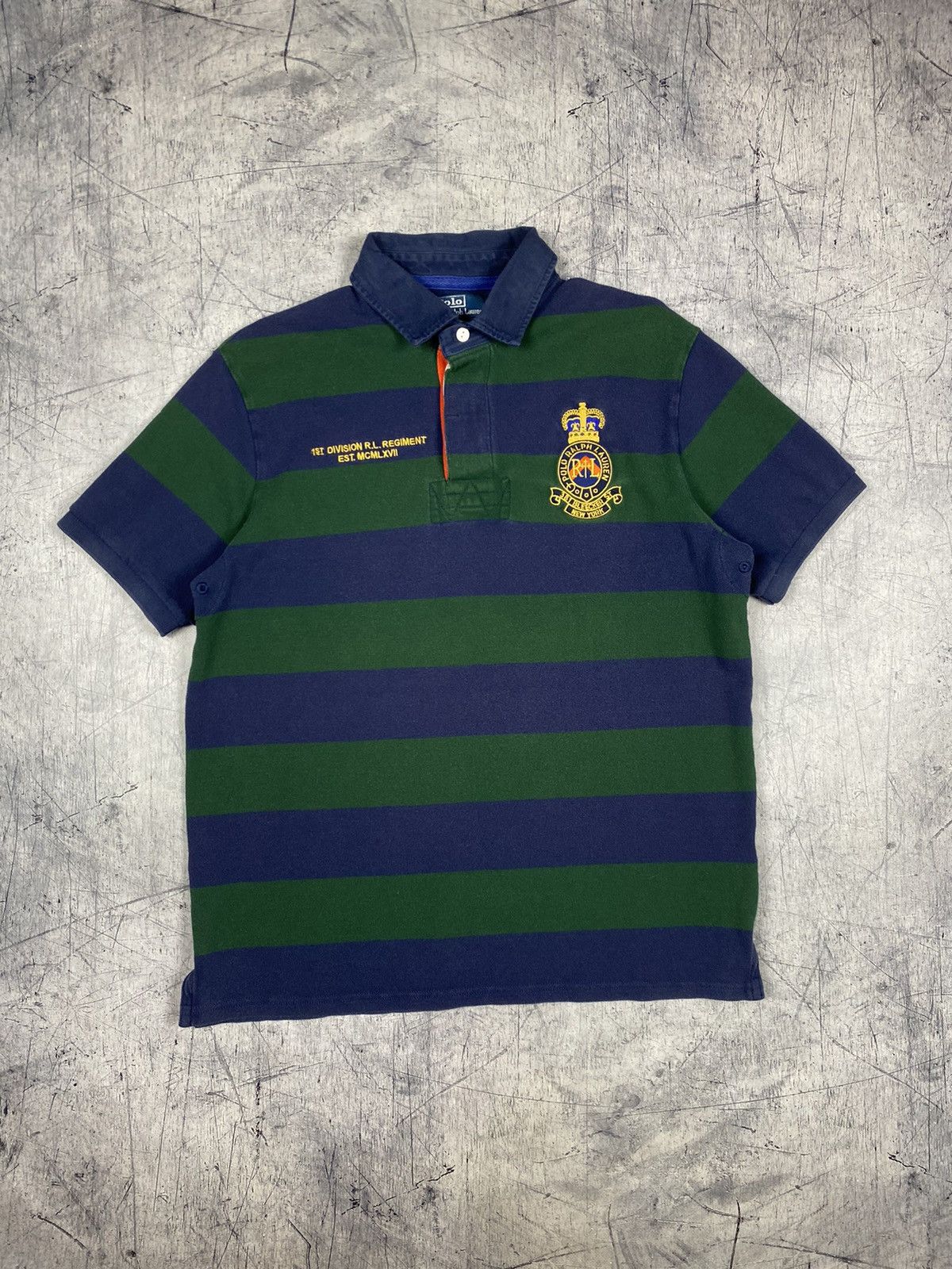 Polo Ralph Lauren Vintage Polo Ralph Lauren Designer Striped T Shirt Tee Size US L / EU 52-54 / 3 - 2 Thumbnail