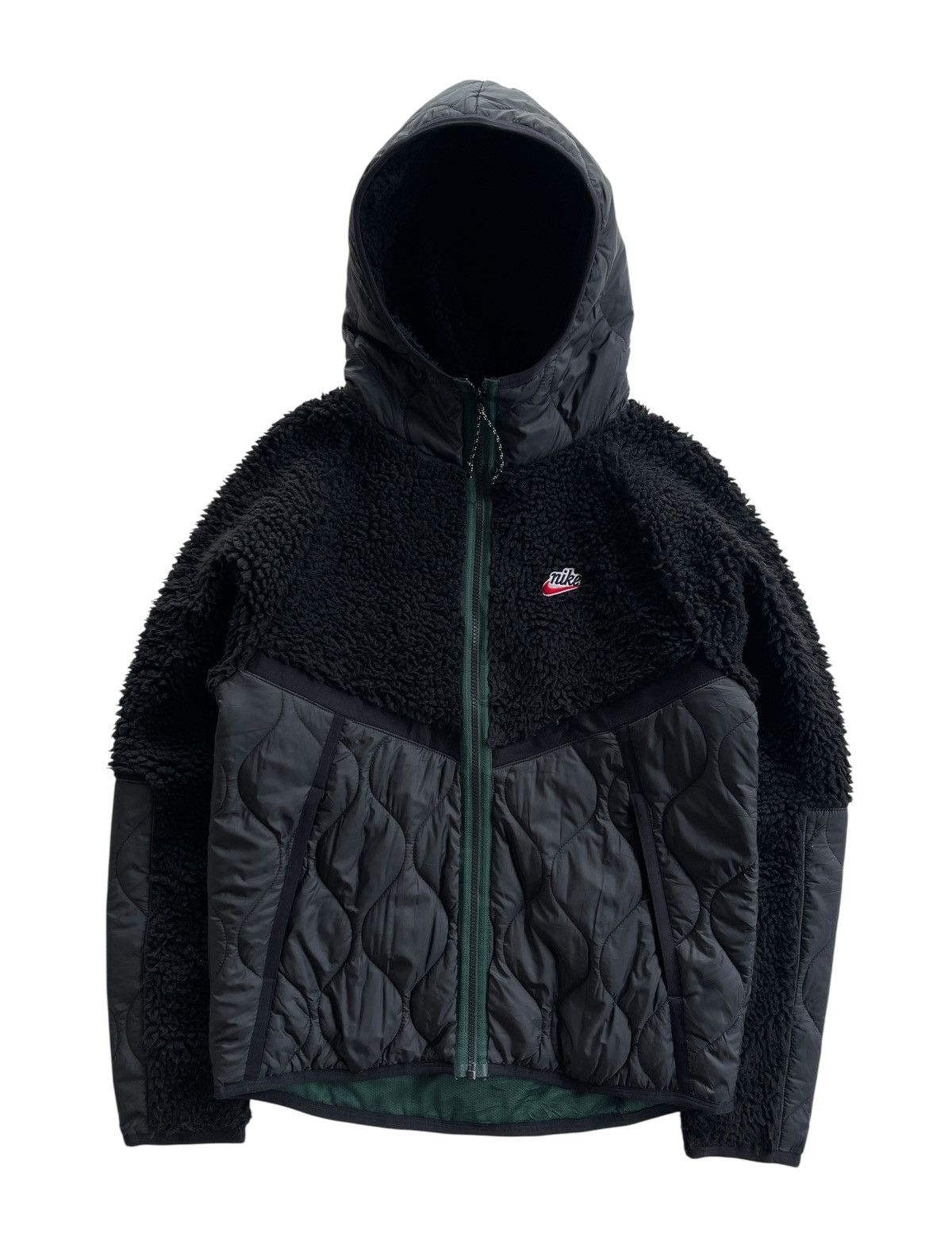 Nike Nike BOA Fleece Quilted Shell Hooded Jacket Size US M / EU 48-50 / 2 - 2 Thumbnail
