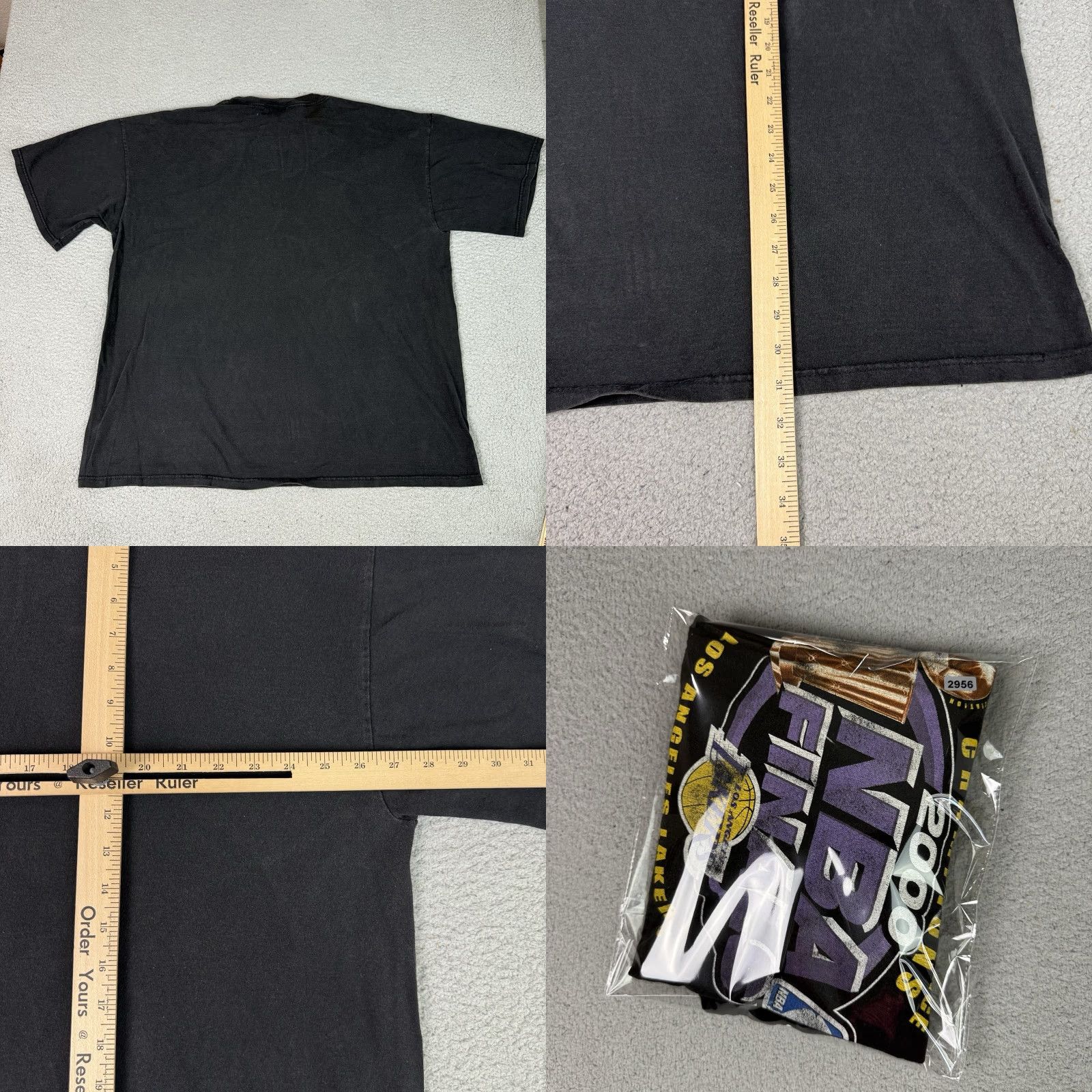 Puma VINTAGE Los Angeles Lakers T Shirt Adult 2XL Black PUMA NBA Finals Champions Rare T Size US XXL / EU 58 / 5 - 8 Thumbnail