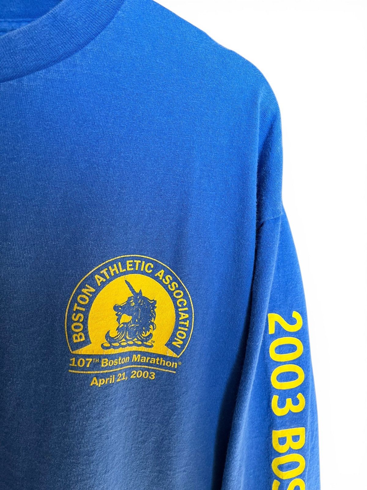 Adidas RARE 2003 Boston Marathon adidas Long Sleeve Tee USA Size US M / EU 48-50 / 2 - 4 Thumbnail