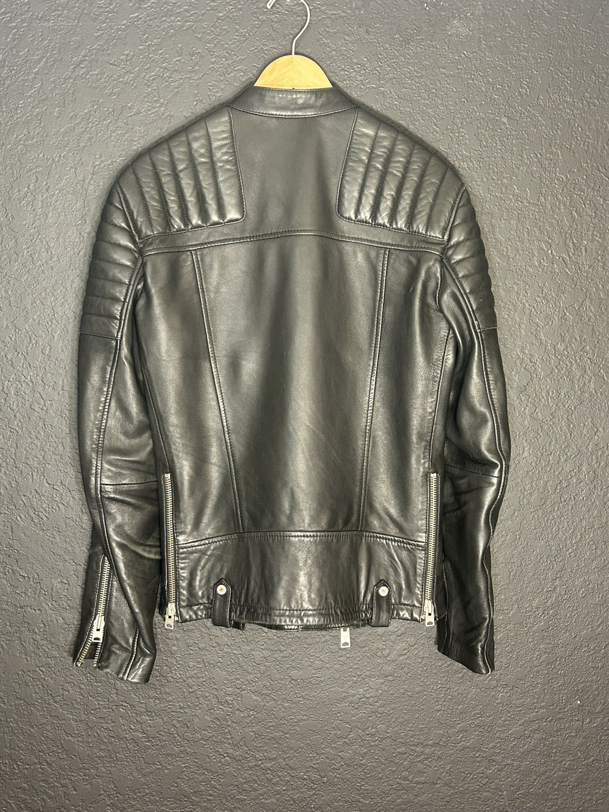 Allsaints Allsaints Sheep Leather Biker Jacket Size US XS / EU 42 / 0 - 10 Thumbnail