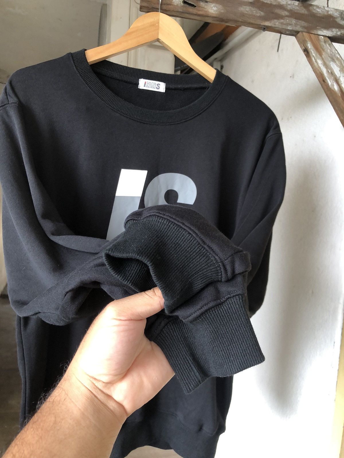 Issey Miyake Nice Piece❗️Issey Miyake Big Logo I.S Crewneck Sweatshirt Size US S / EU 44-46 / 1 - 8 Thumbnail