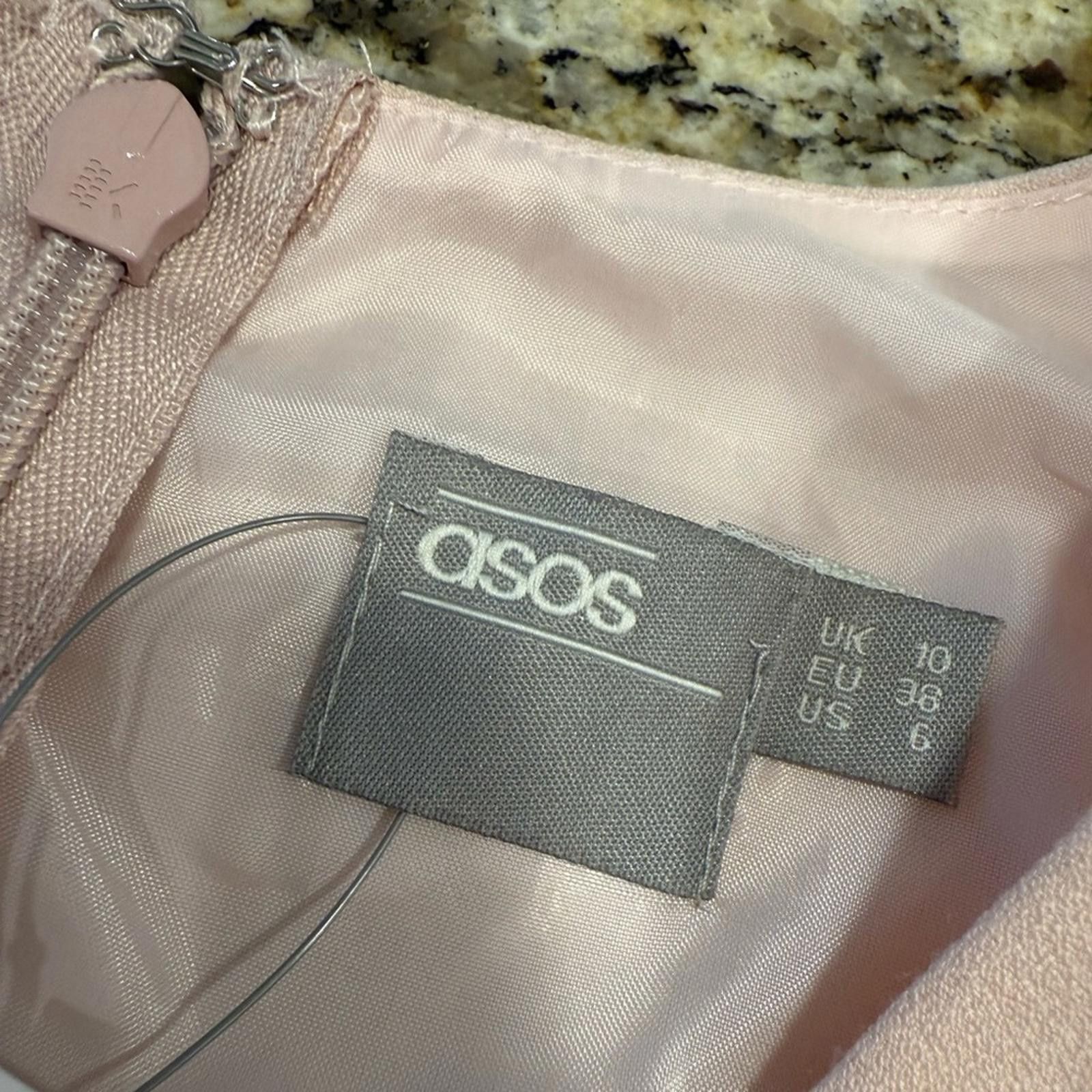 Asos ASOS powder pink peplum short sleeve dress SZ 6 Size M / US 6-8 / IT 42-44 - 5 Thumbnail
