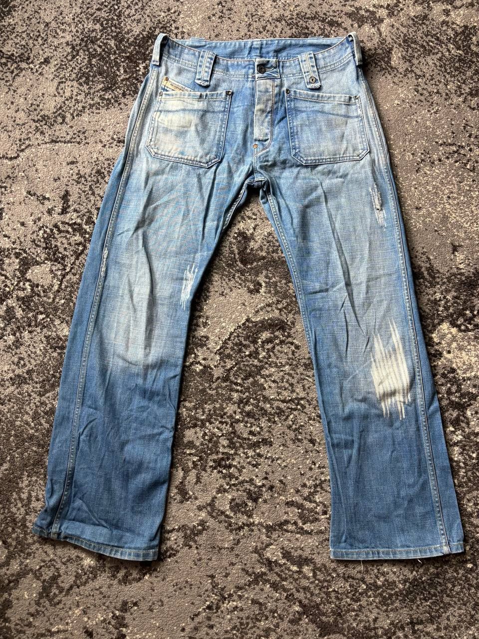 Diesel × Japanese Brand × Vintage Vintage Y2K Diesel Baggy Avantgarde Denim 90s Pants Size US 32 / EU 48 - 1 Thumbnail