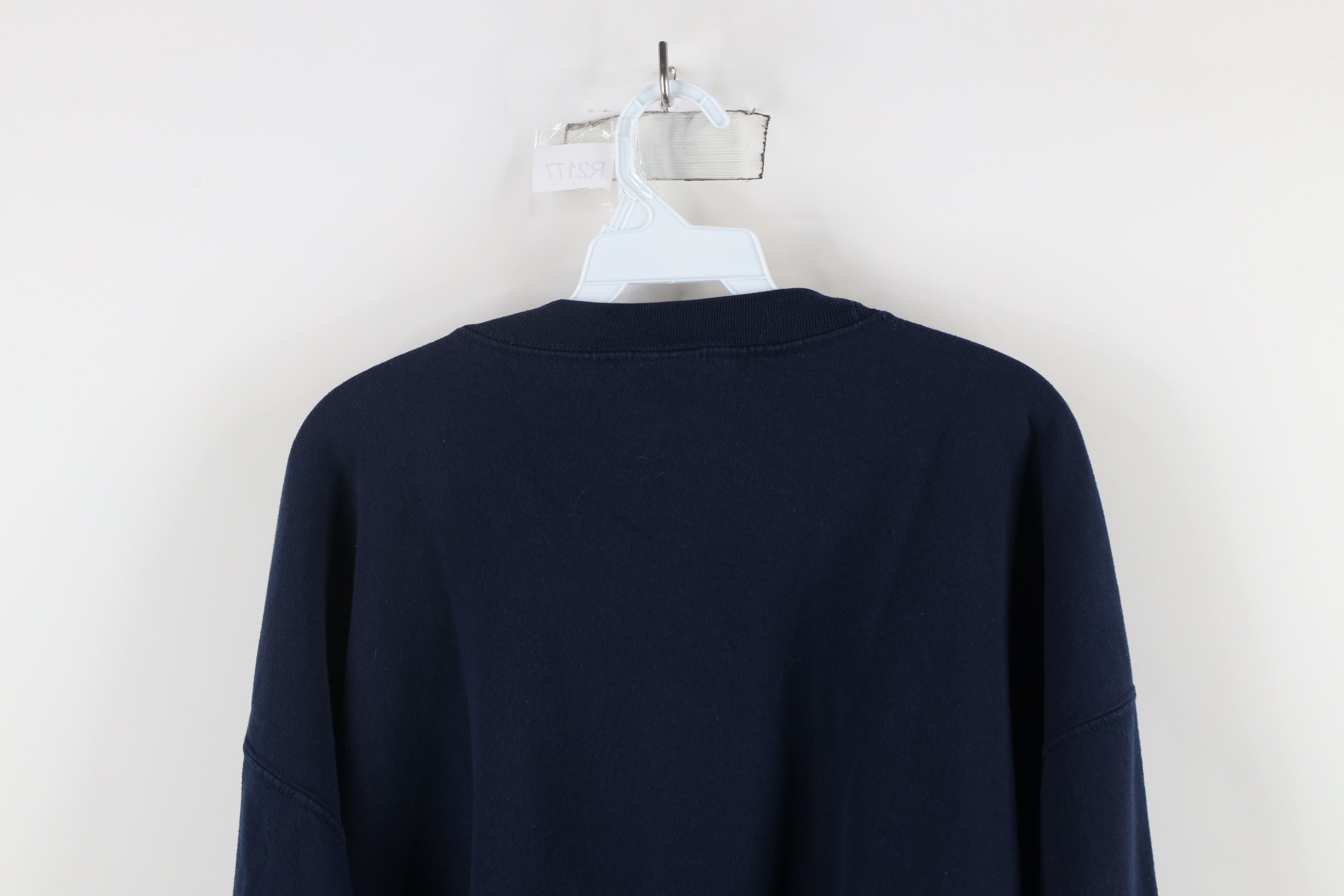 Vintage Vintage 90s Spell Out University of Michigan Sweatshirt Blue Size US XL / EU 56 / 4 - 9 Thumbnail