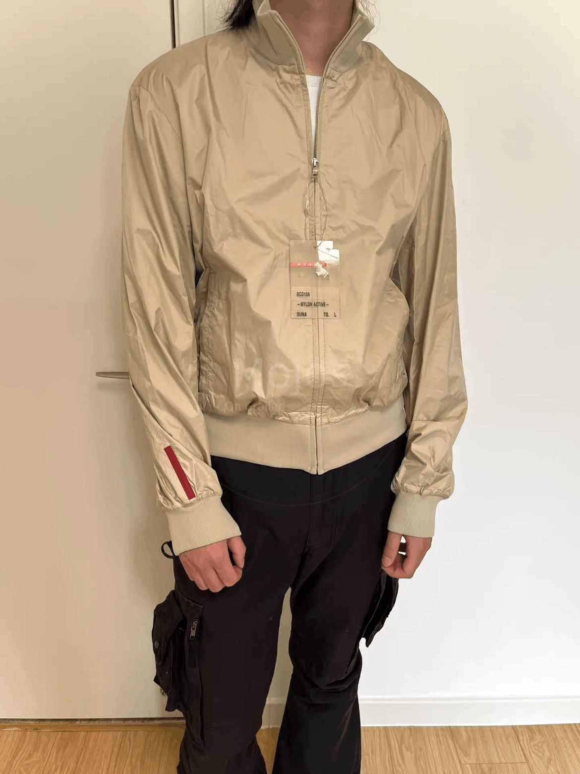 Prada Prada Vintage Beige Light Flight Jacket-2508 Size US L / EU 52-54 / 3 - 1 Thumbnail