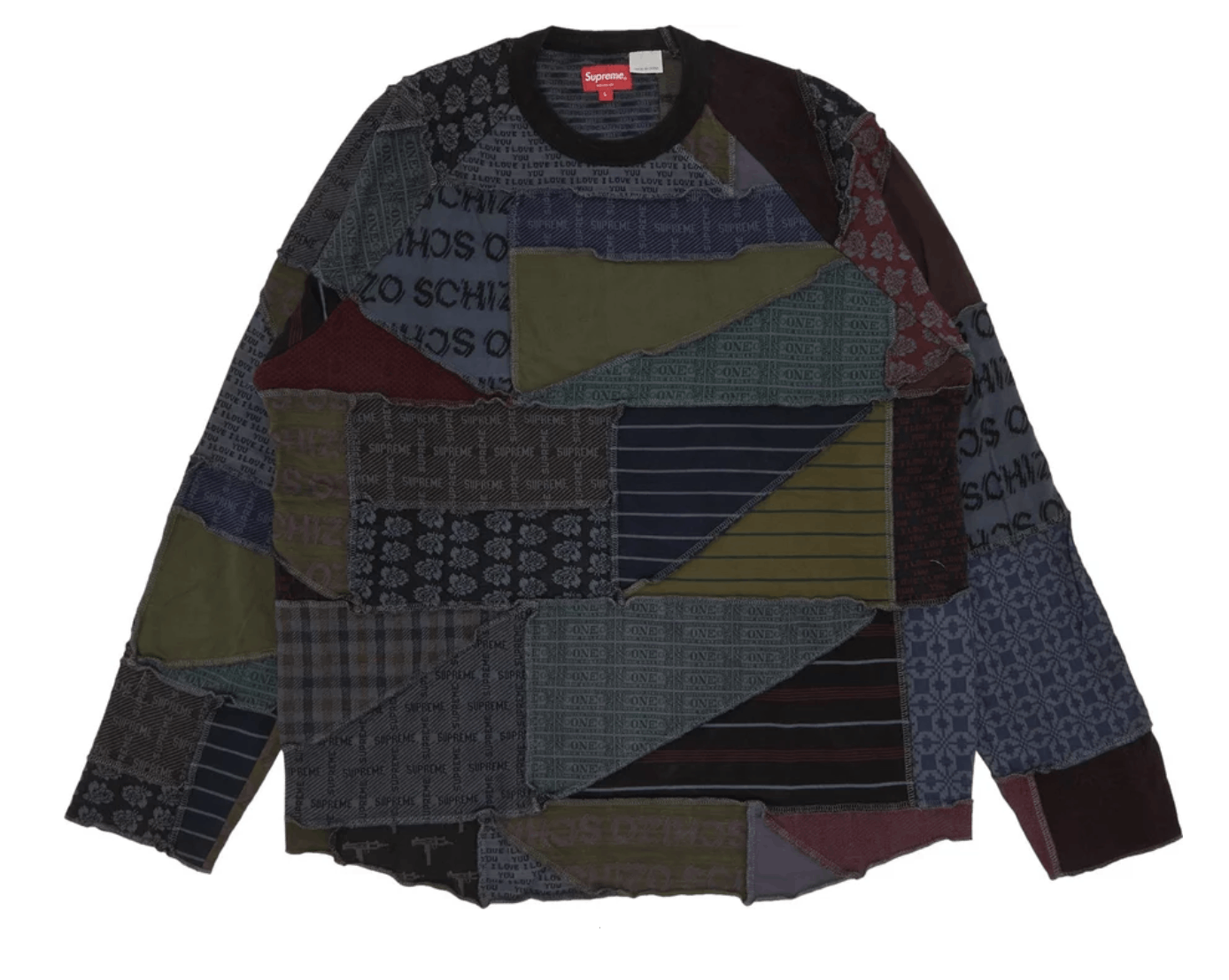 Supreme Supreme Patchwork Jacquard L/S Top | Grailed