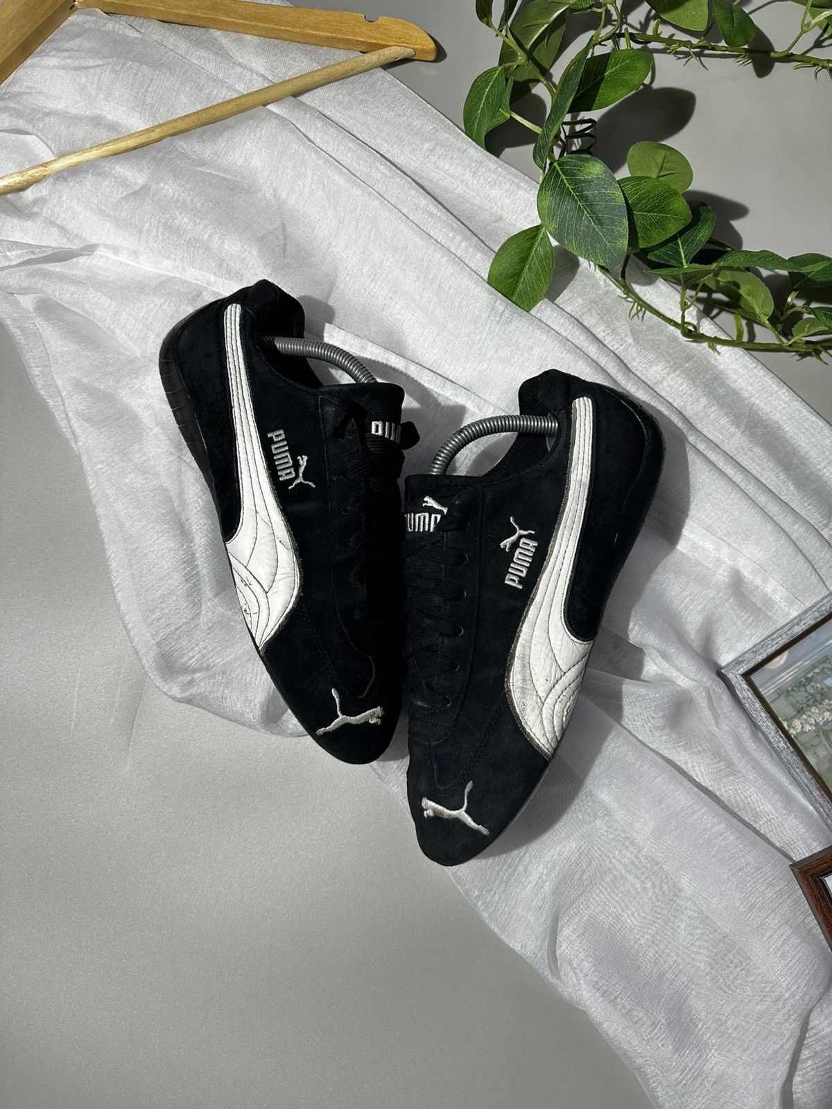 Puma Puma Speedcat LS Black White Suede Racing Shoes Size US 9 / EU 42 - 1 Thumbnail