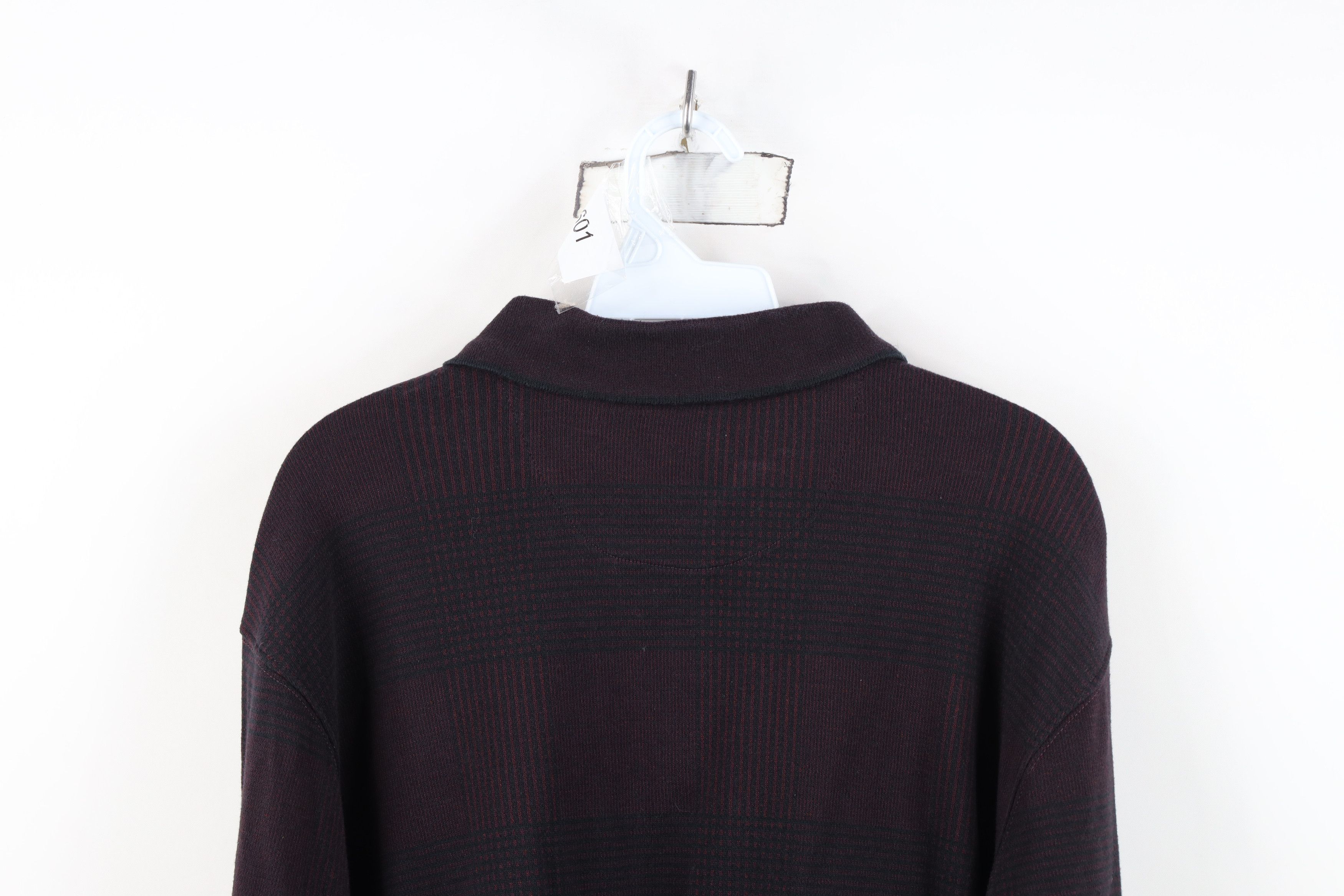 Vintage Vintage Streetwear Long Sleeve Collared Rugby Polo Plaid Size US XL / EU 56 / 4 - 11 Thumbnail