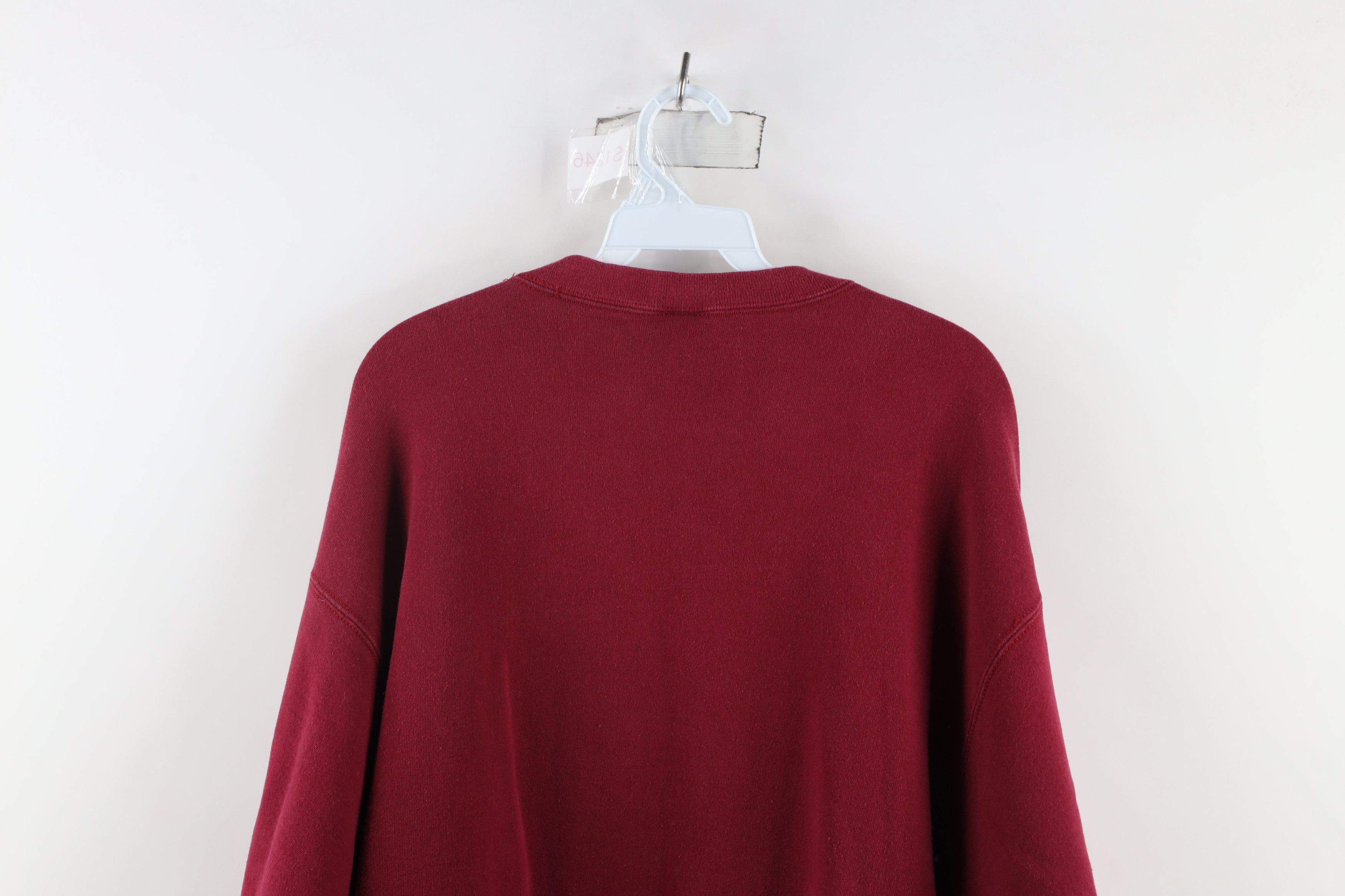 Vintage Vintage 90s Heavyweight University Football Sweatshirt Red Size US XL / EU 56 / 4 - 8 Thumbnail