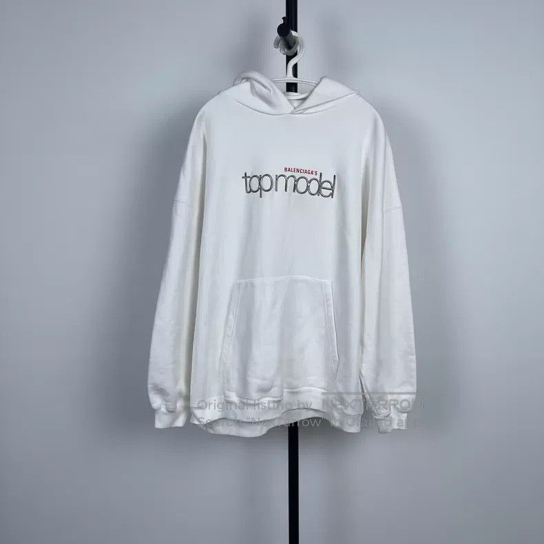 Balenciaga Balenciaga Hooded sweatshirt size S white Size US S / EU 44-46 / 1 - 1 Thumbnail