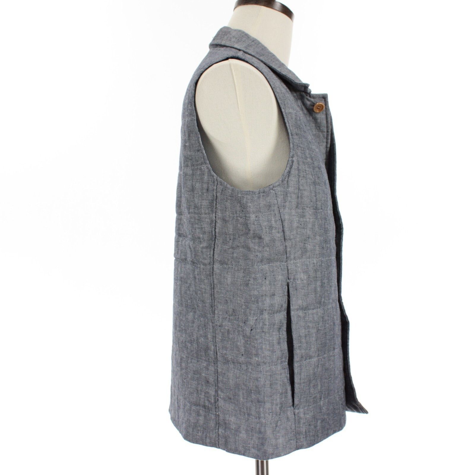 Luciano Barbera Luciano Barbera Vest Size M US In Blue Hemp Size US M / EU 48-50 / 2 - 4 Thumbnail