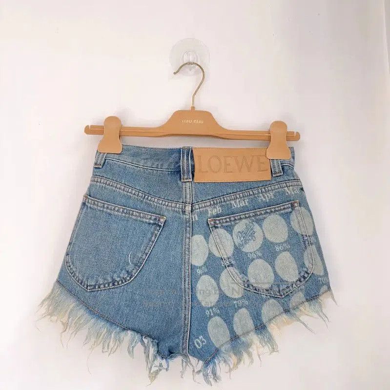 Loewe Loewe Blue Denim Women's Shorts . Size 23" - 2 Thumbnail