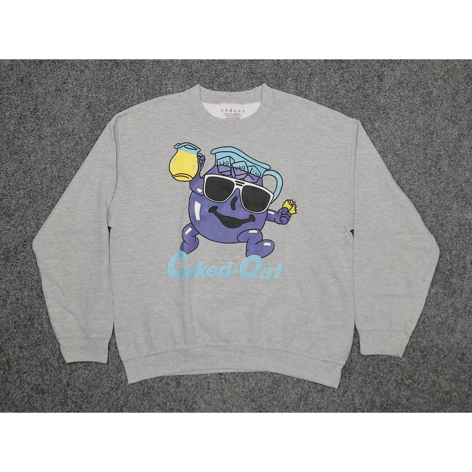 Other Caked Out | Y2K Boxy "Purple Drank" Parody Sweatshirt Size US L / EU 52-54 / 3 - 3 Thumbnail