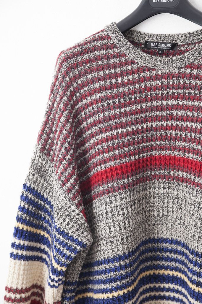 Raf Simons AW04 Waves oversized knit Size US S / EU 44-46 / 1 - 3 Thumbnail